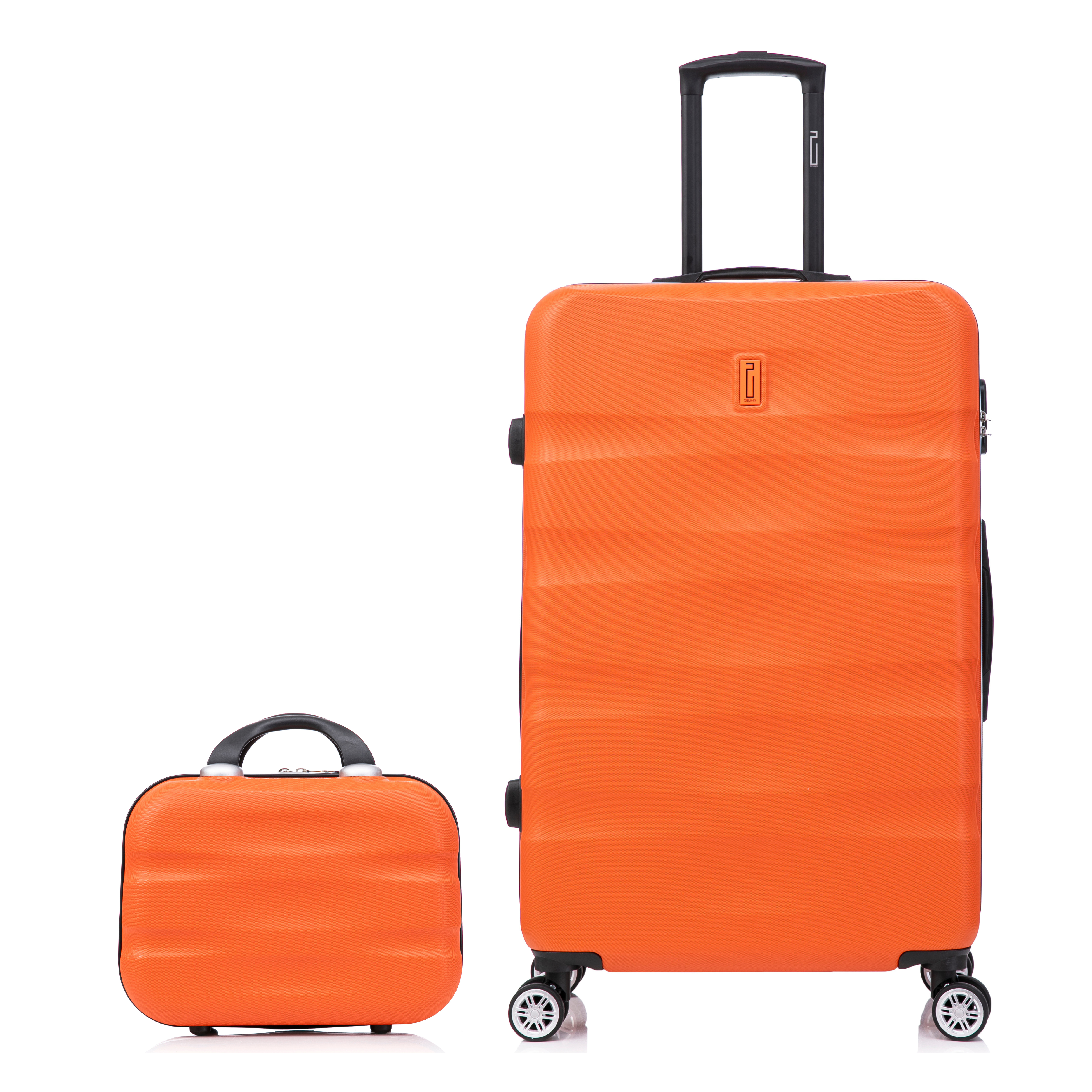Set valises 5 pièces AeroWave – cabine, moyenne, grande + 2 vanity - Vert