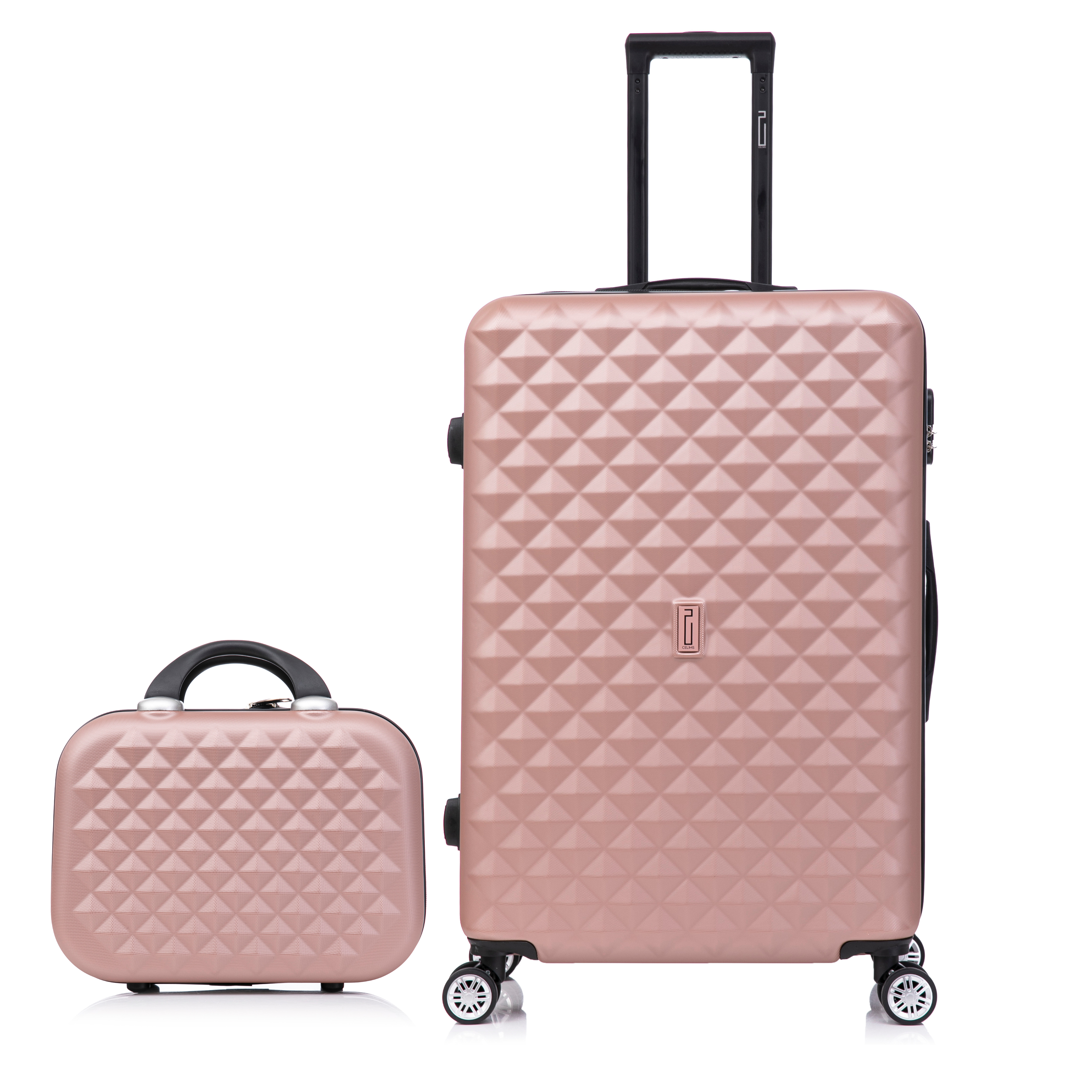 Valise Moyenne avec Vanity Urban | Valise Rigide | 65x40x25 | Rose Gold