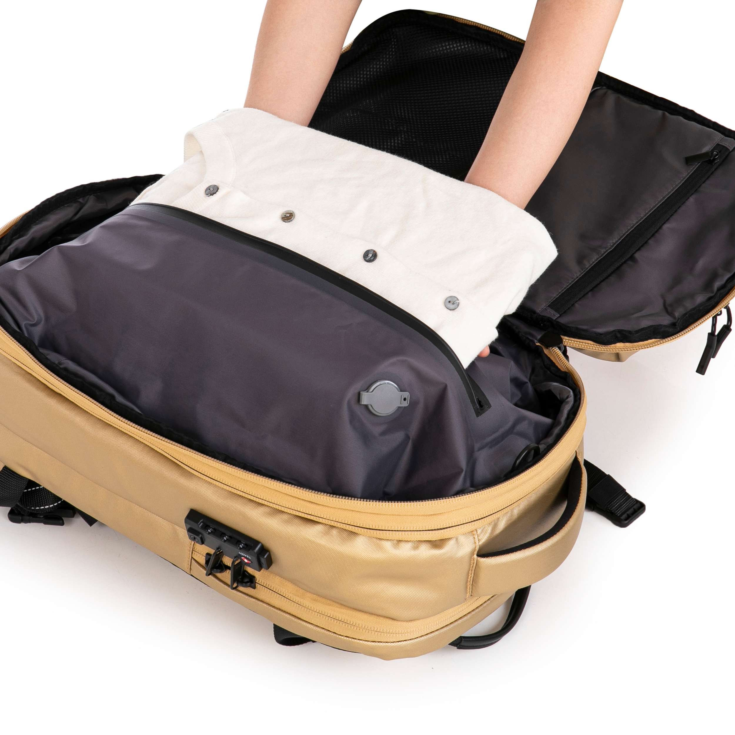 Sac à dos compressible V2 – Avec ou sans pompe, sac de compression inclus