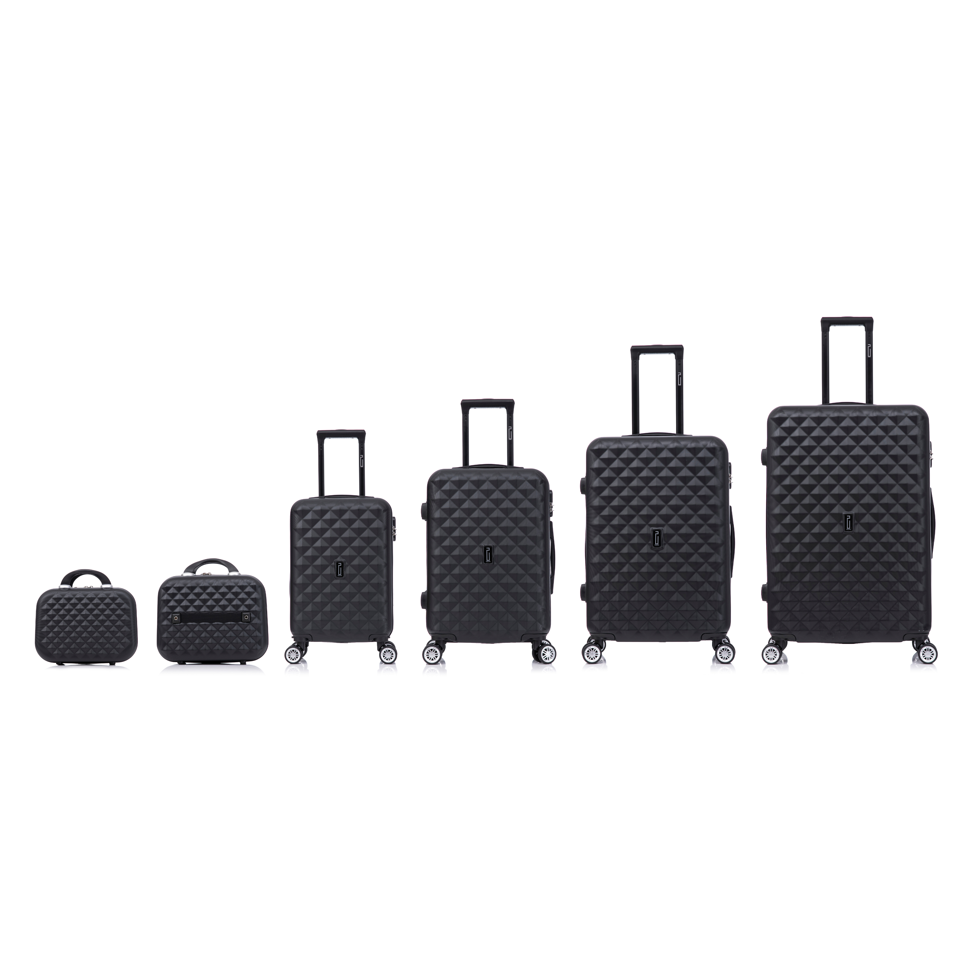 Set De Valise 6 pièces Urban | Valise Cabine | Valise Moyenne | Valise Grande | 2x Vanity