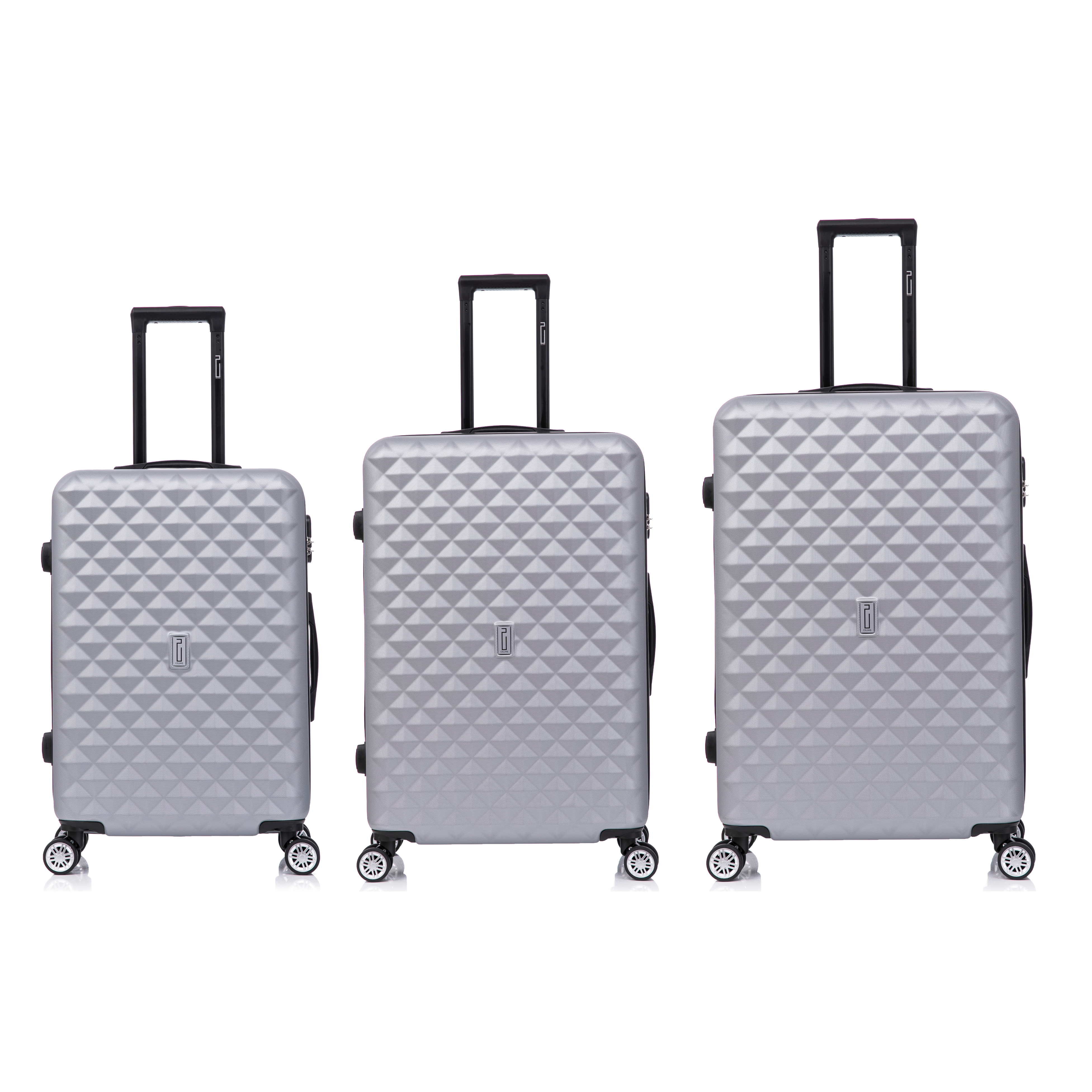 Set De Valise 3 pièces Urban | Valise Cabine | Valise Moyenne | Valise Grande – Argent
