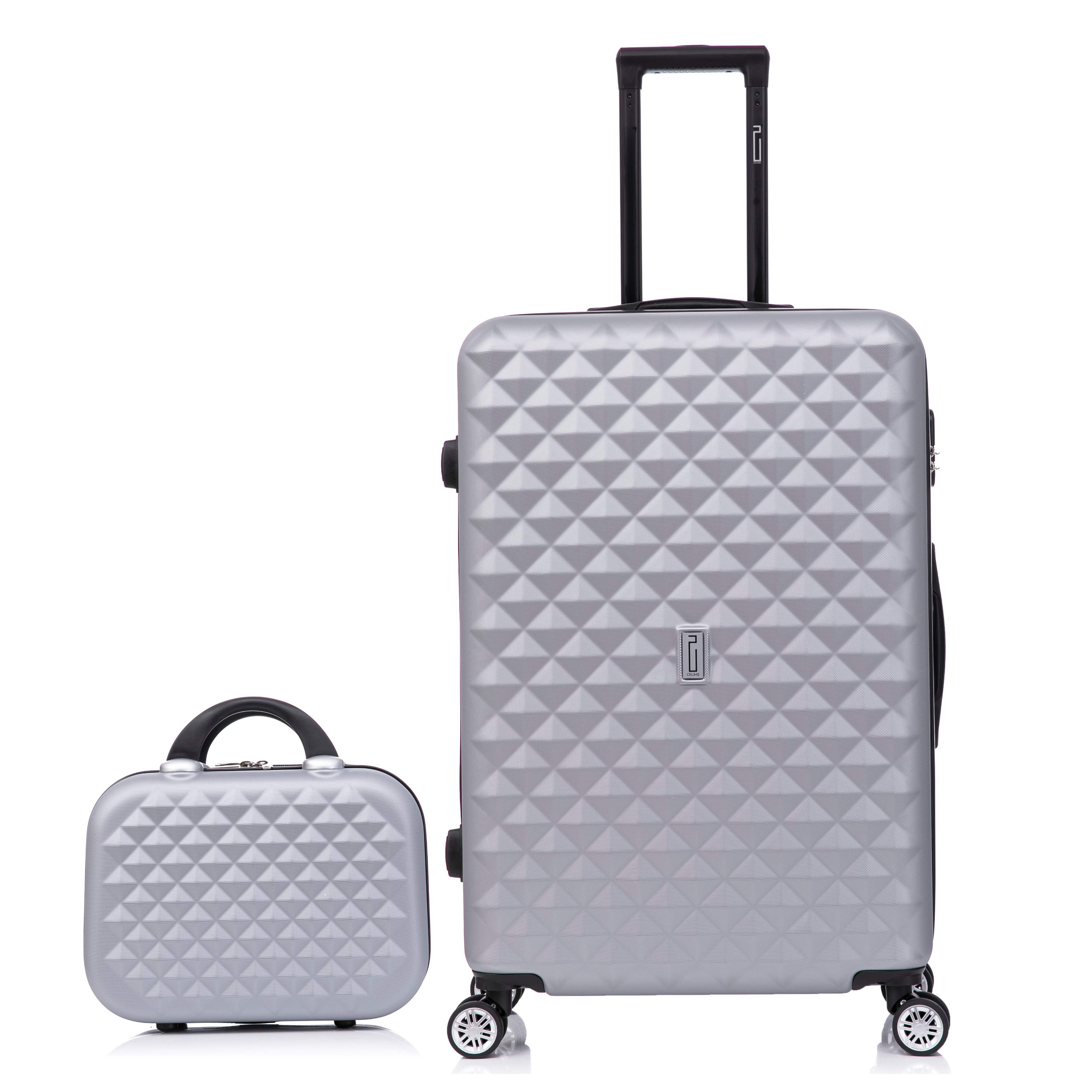 Valise Grande Urban | Grande Valise Rigide | 75x45x28 | Argent
