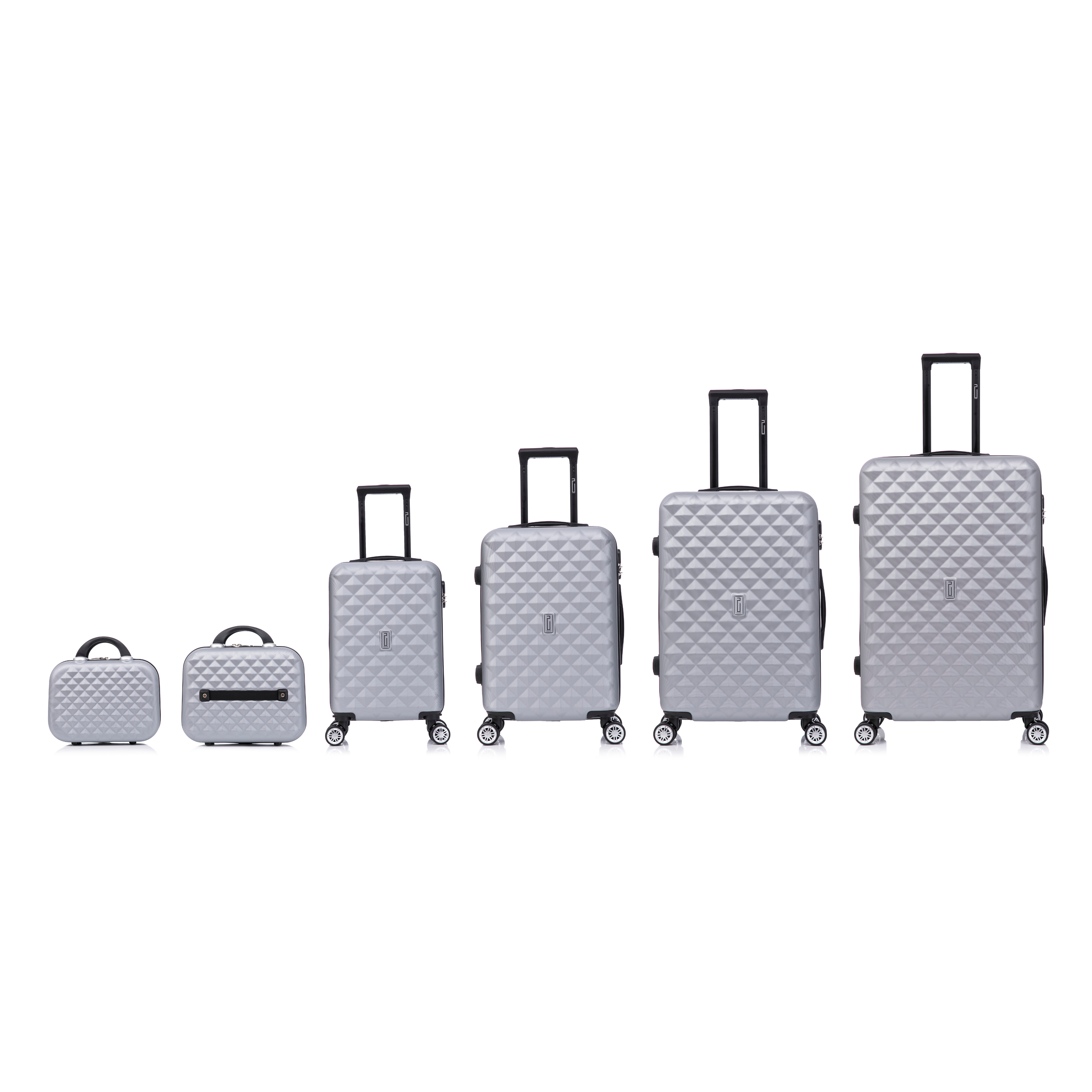 Set De Valise 6 pièces Urban | Valise Cabine | Valise Moyenne | Valise Grande | 2x Vanity