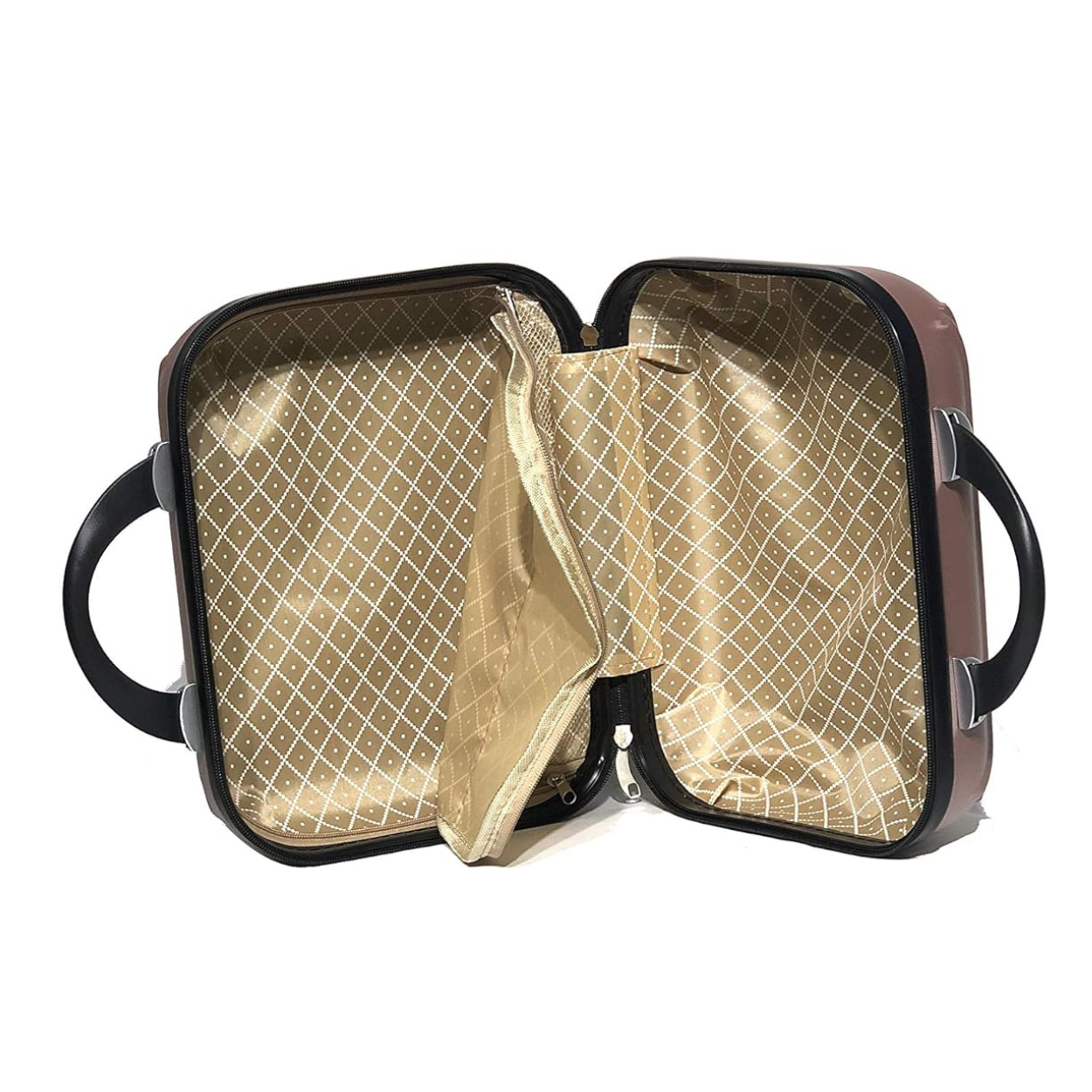 Set De Valise 6 pièces Week-end | Valise Cabine | Valise Moyenne | Valise Grande | 2x Vanity – Rose Gold - Celims France