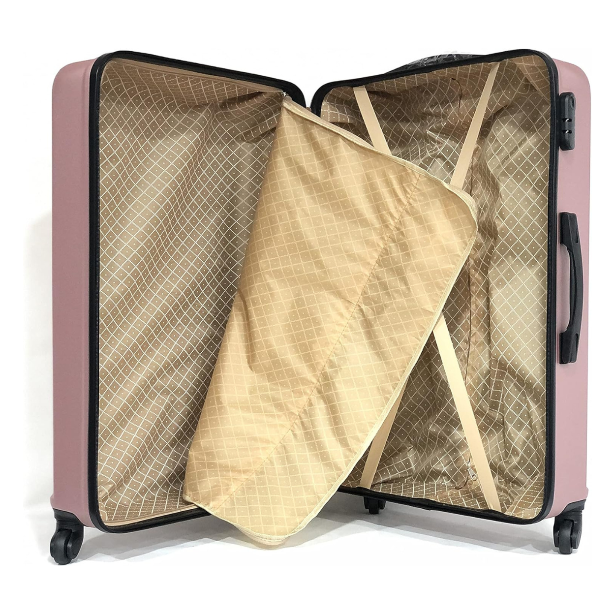 Set De Valise 6 pièces Week-end | Valise Cabine | Valise Moyenne | Valise Grande | 2x Vanity – Rose Gold - Celims France