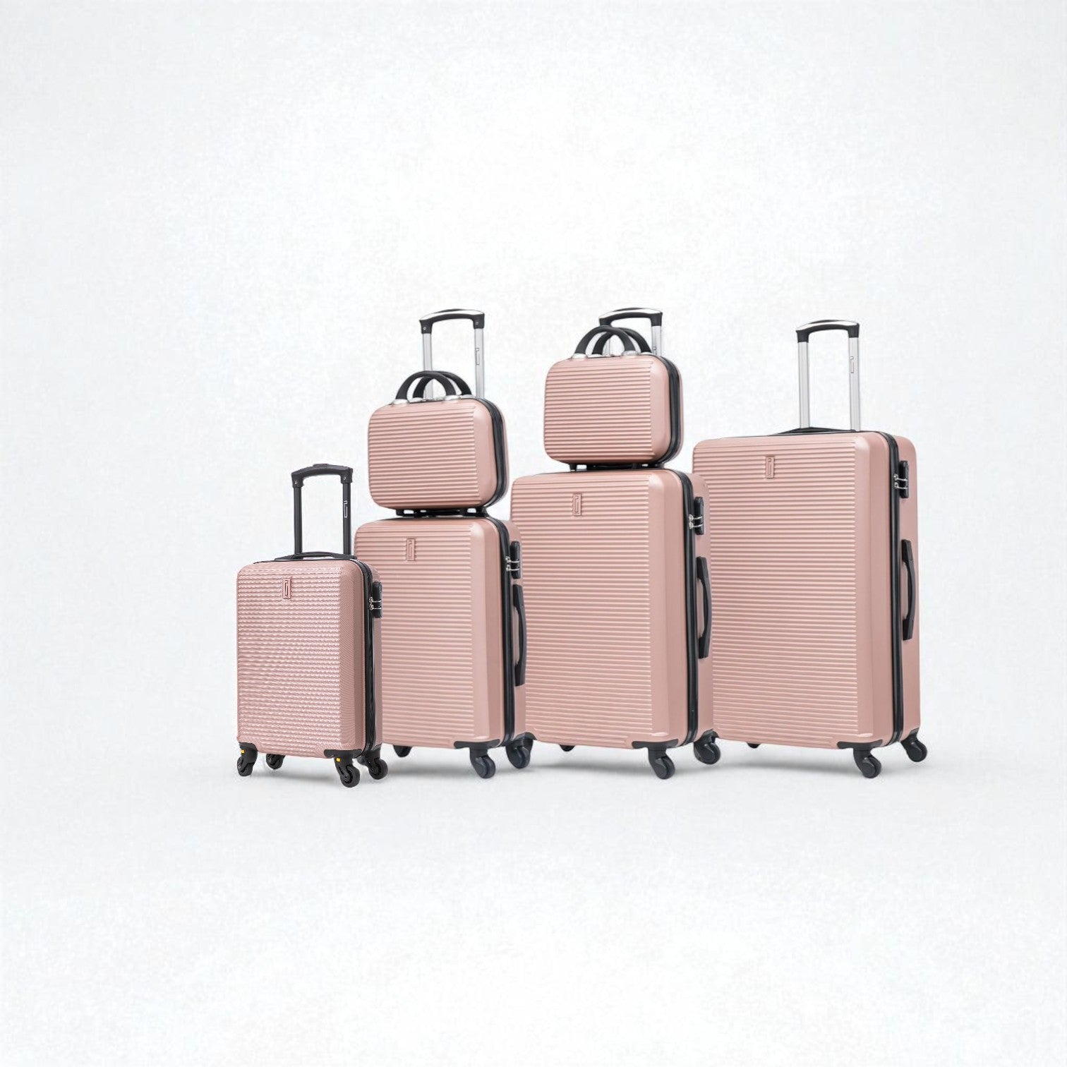 SET - Set 6 Pièces - ABS (XL-75cm) (L-65cm) (S-55cm) (XS-45cm) (Vanity 30 & 35cm)