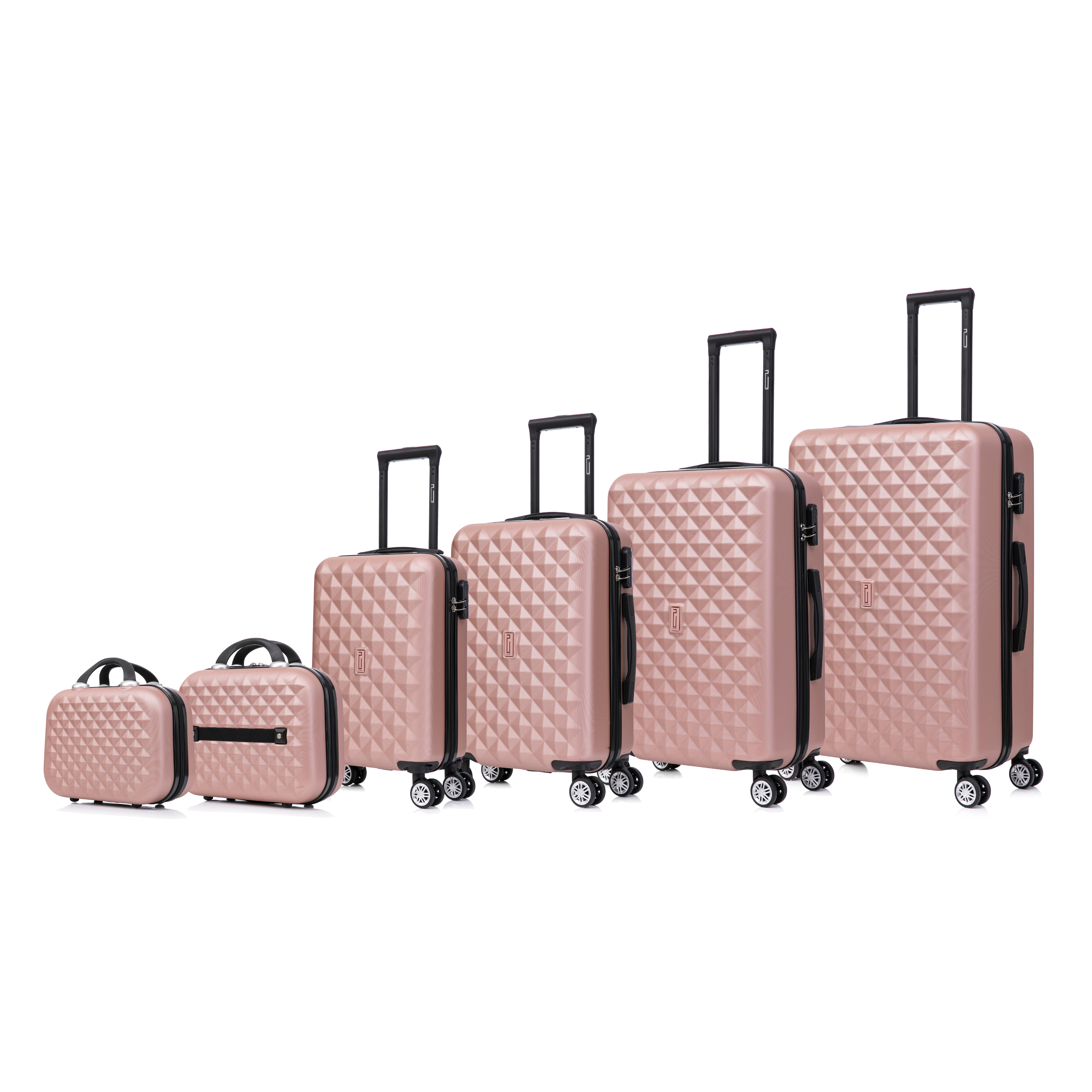 Set De Valise 6 pièces Urban | Valise Cabine | Valise Moyenne | Valise Grande | 2x Vanity
