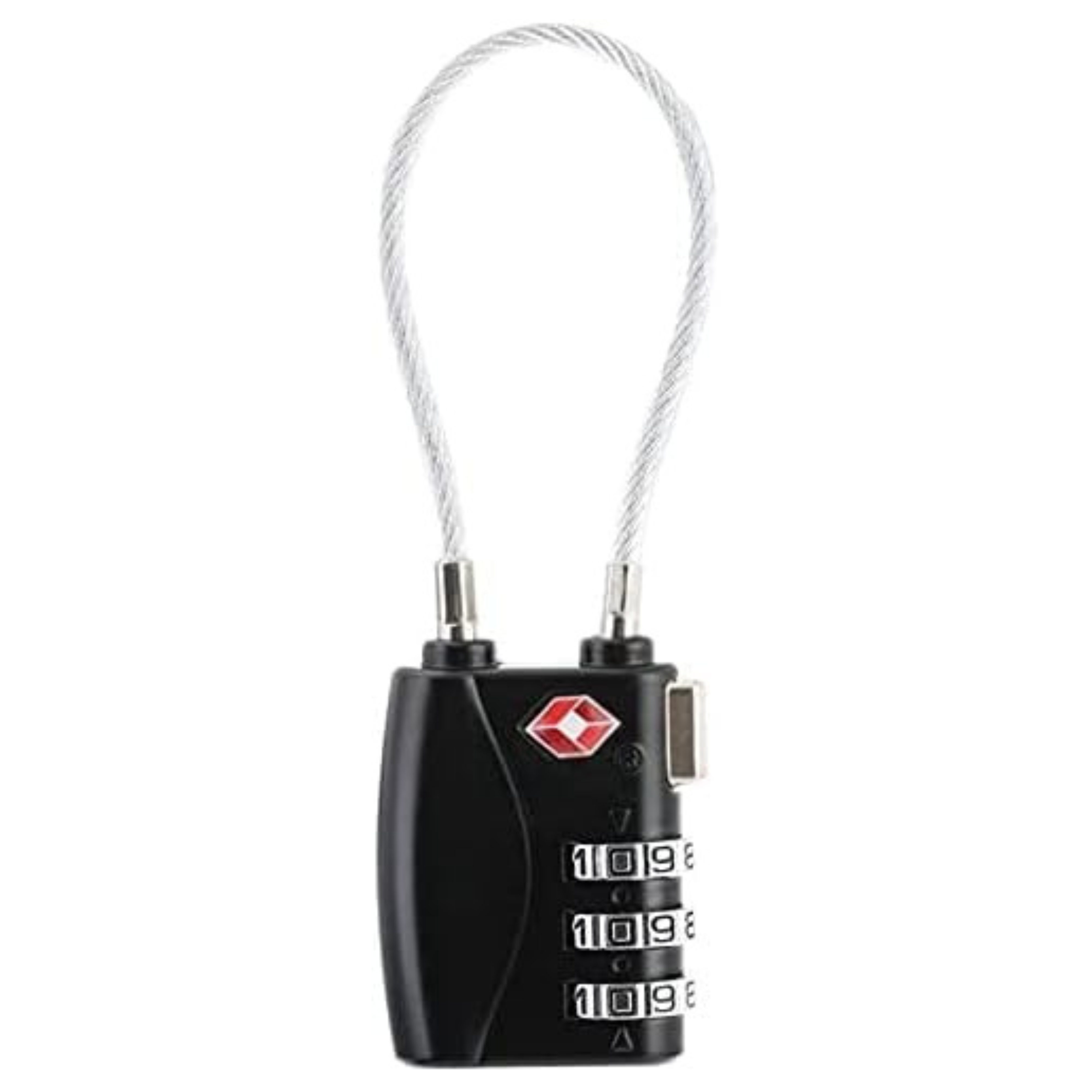 TSA Luggage Lock | Combination Lock | Suitcase Lock | Ideal Protection for Your Baggage | Black