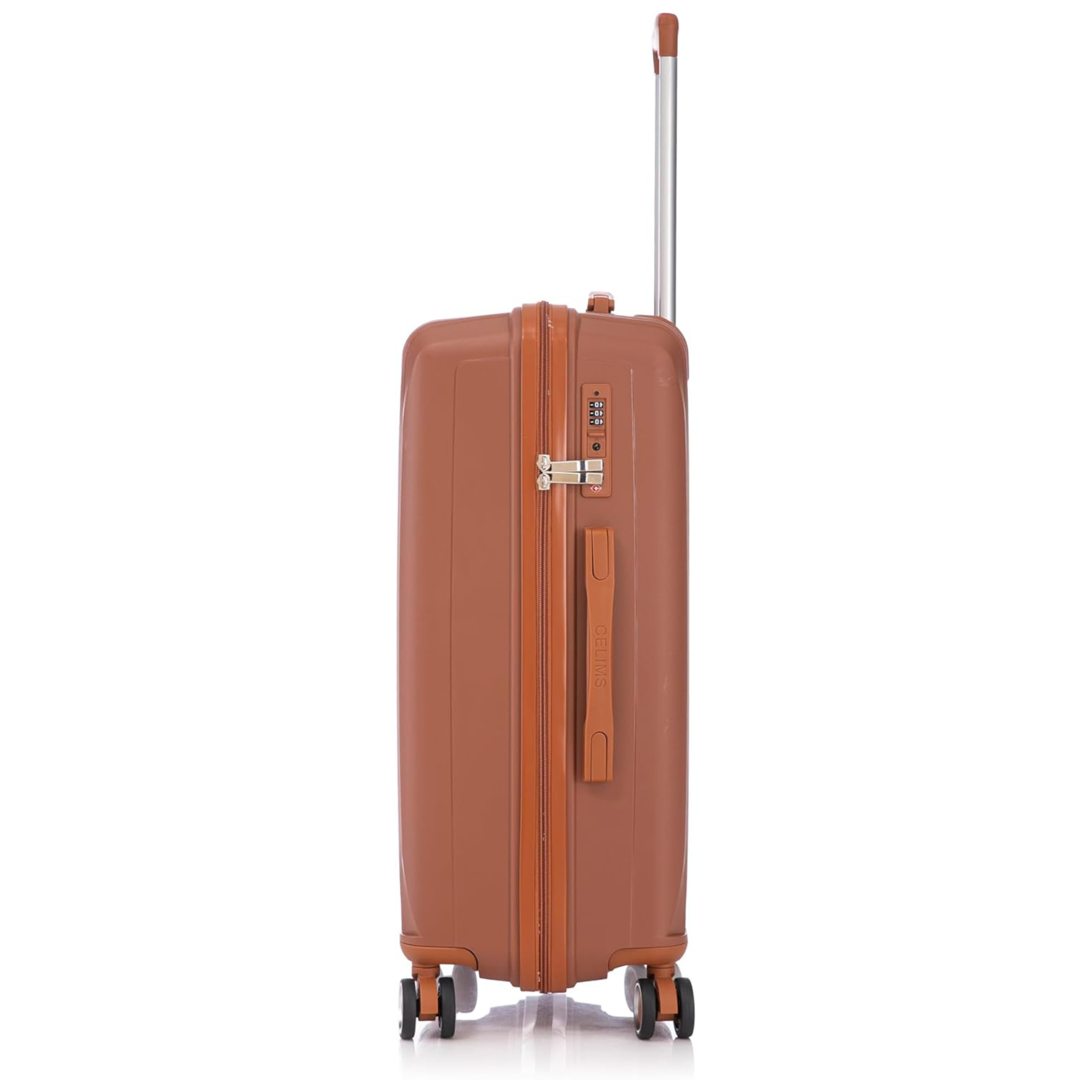 Valise Grande Taille En Polypropylène | Valise Soute 23 kg | 75x45x28 | Marron