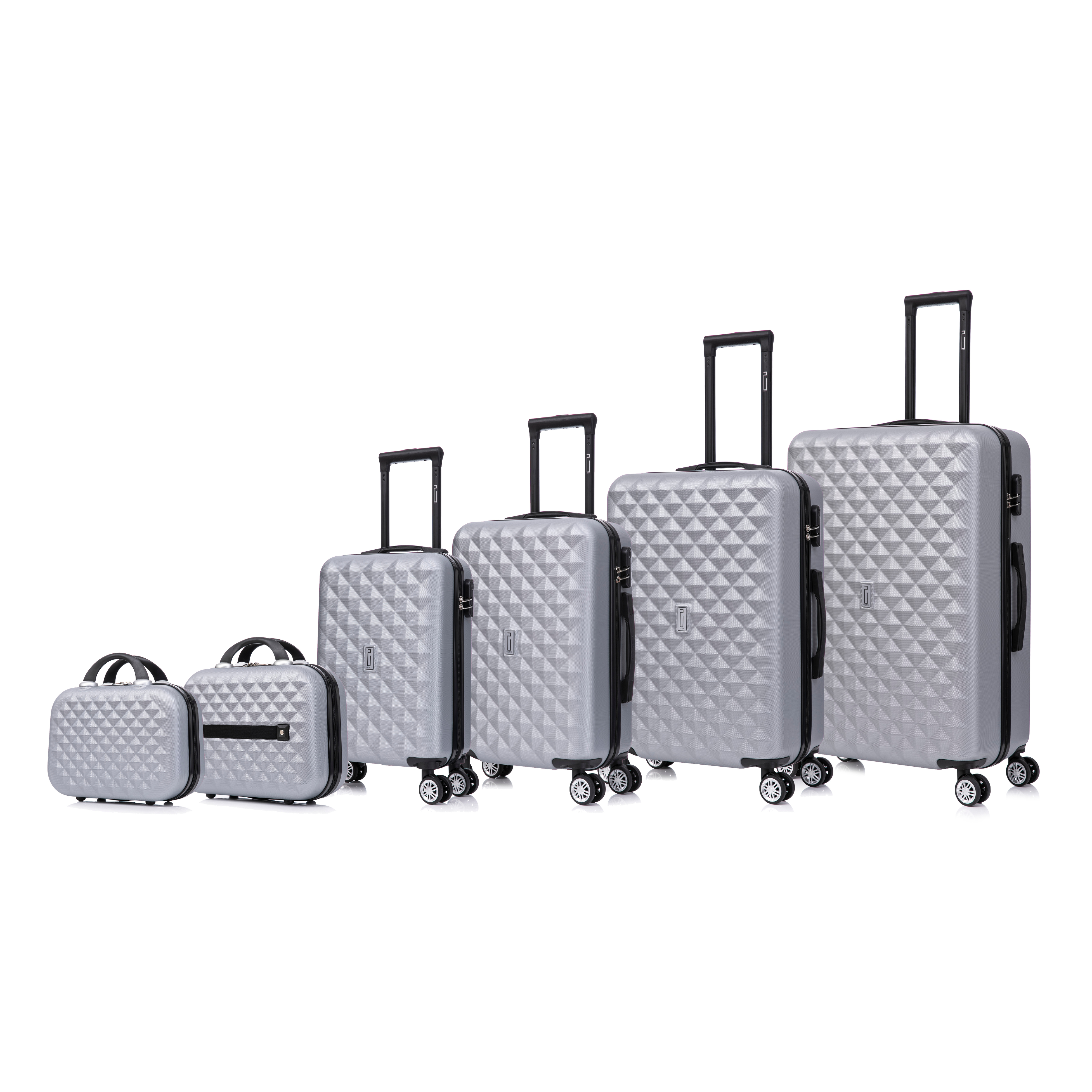Set De Valise 6 pièces Urban | Valise Cabine | Valise Moyenne | Valise Grande | 2x Vanity