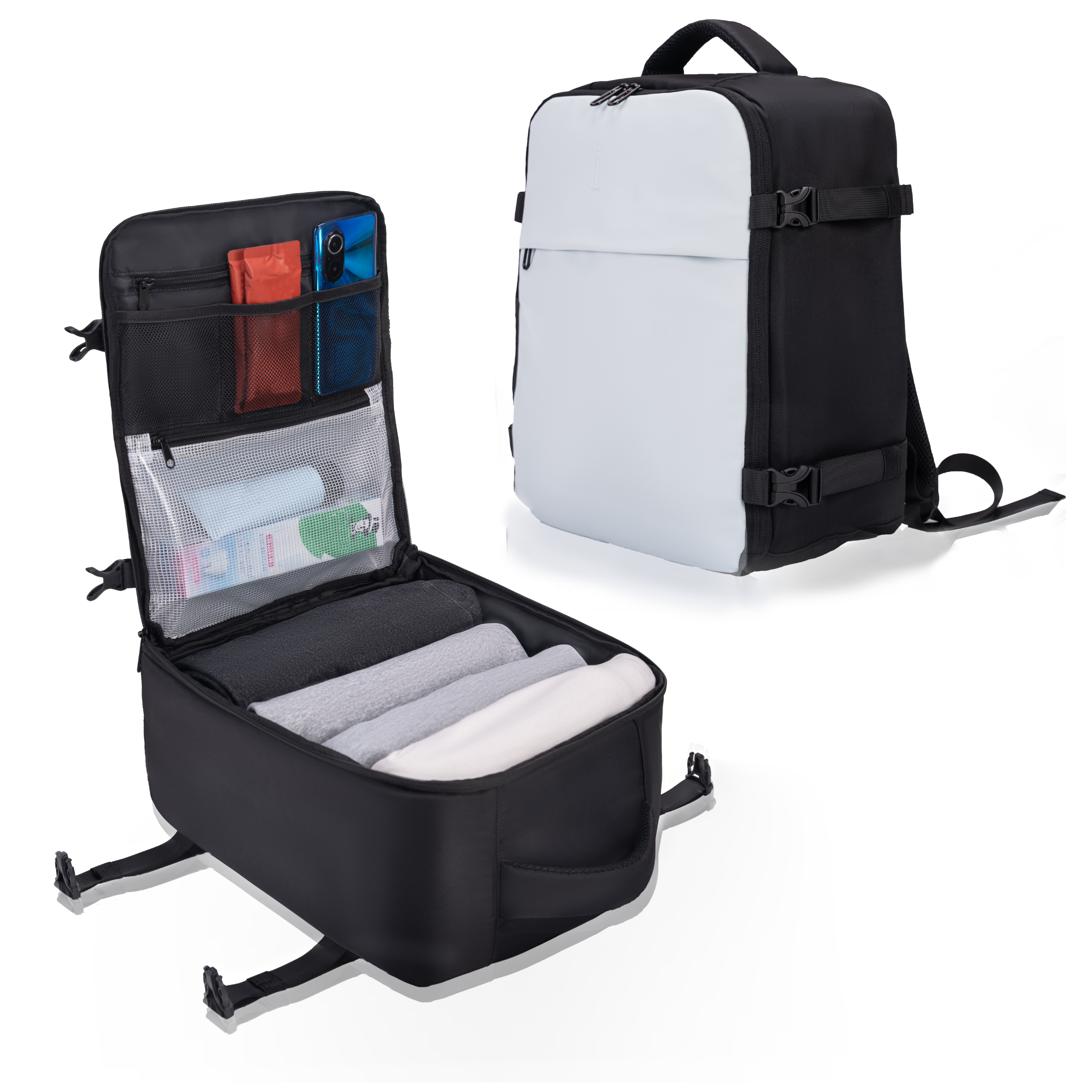 Sac à dos 40x30x20 CELIMS - Bagage à Main - Imperméable - Beige