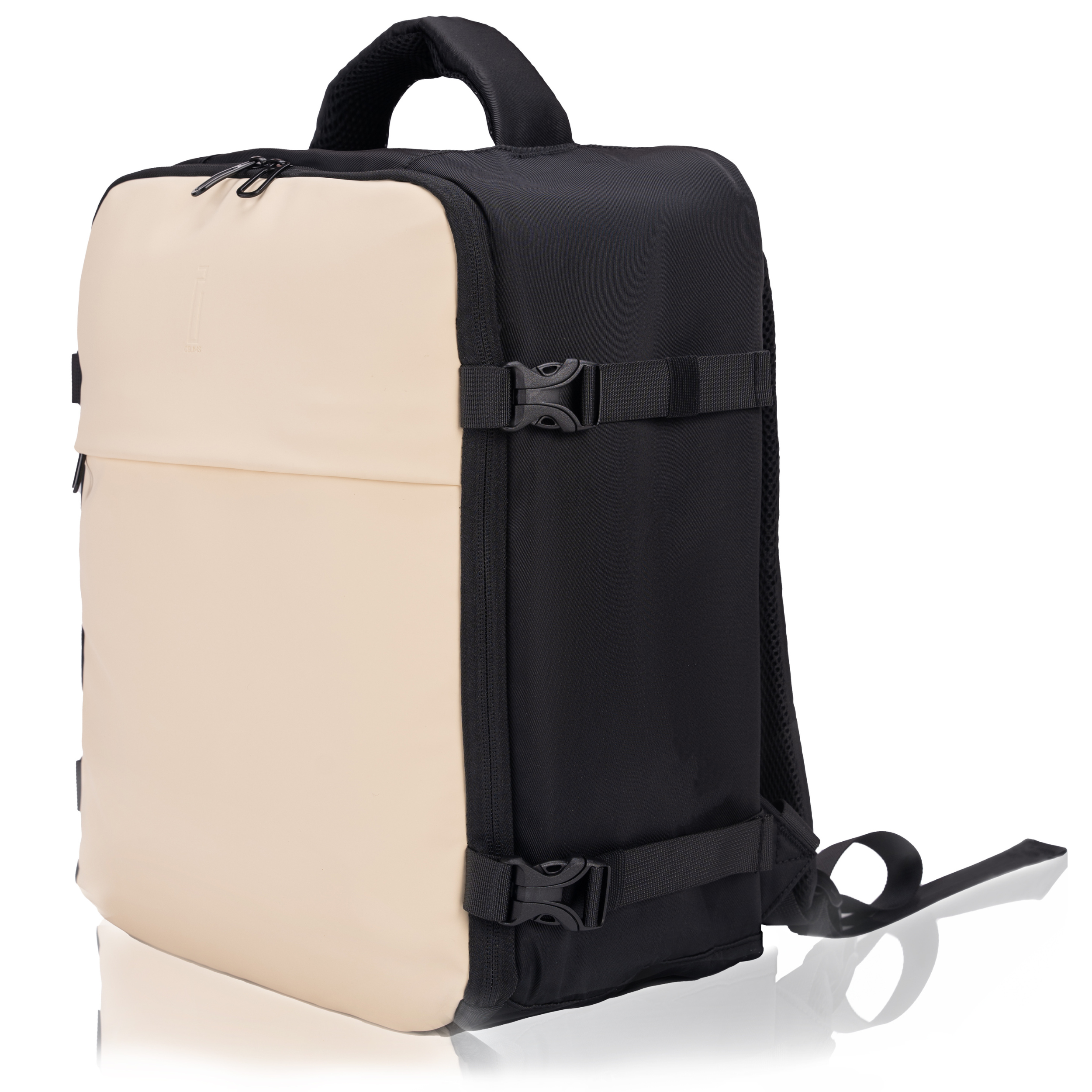 Sac à dos Sous Vide 40x30x20 CELIMS - Bagage à Main - Imperméable - Beige