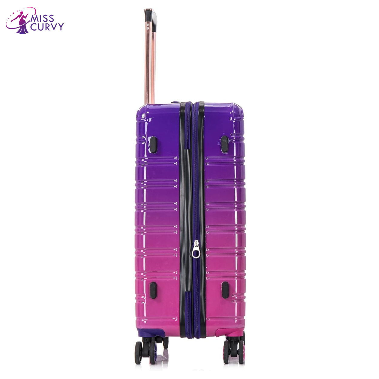 20” Carry-On Suitcase Polypropylene | Cabin Luggage | Purple Gradient