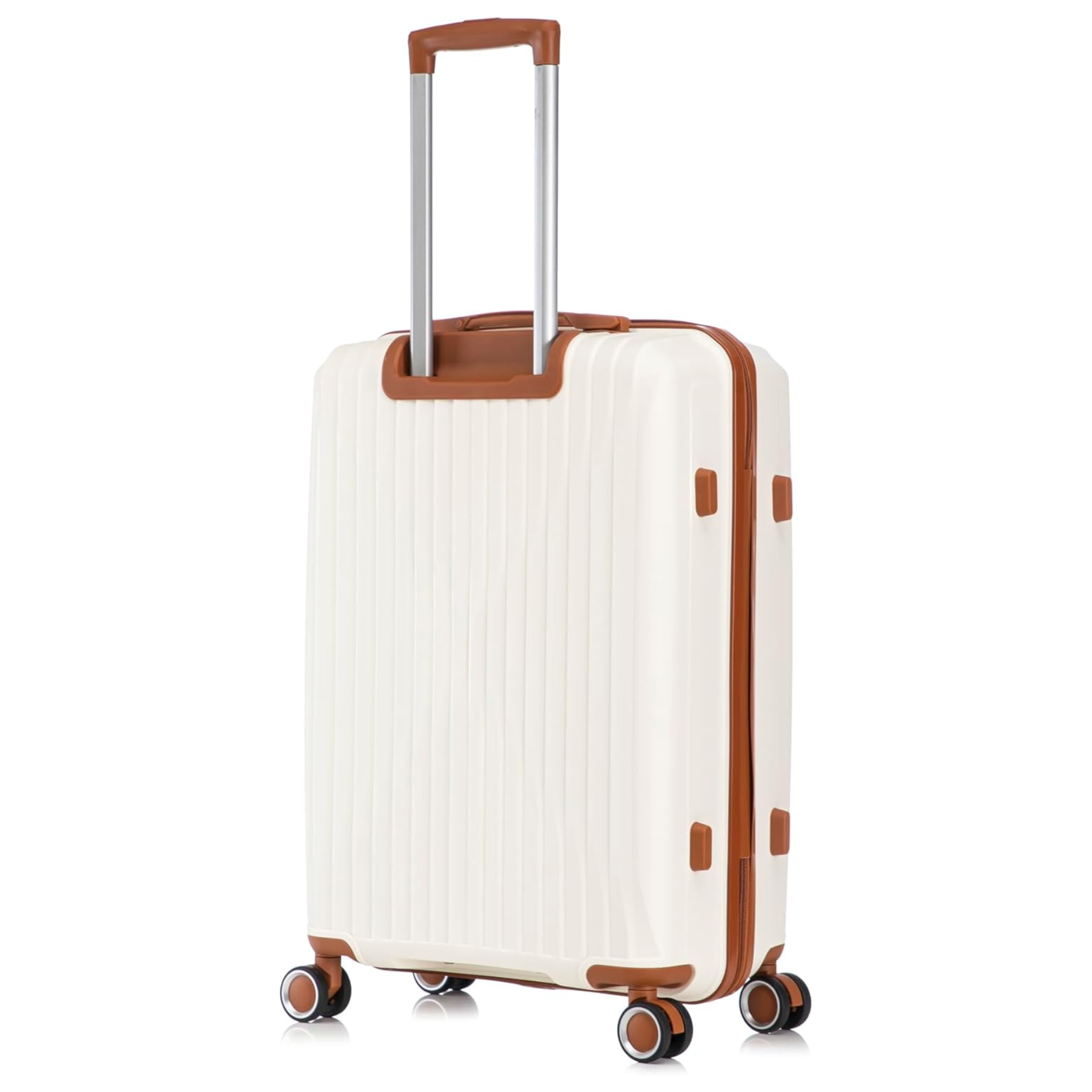 Valise Grande Taille En Polypropylène | Valise Soute 23 kg | 75x45x28 | Crème