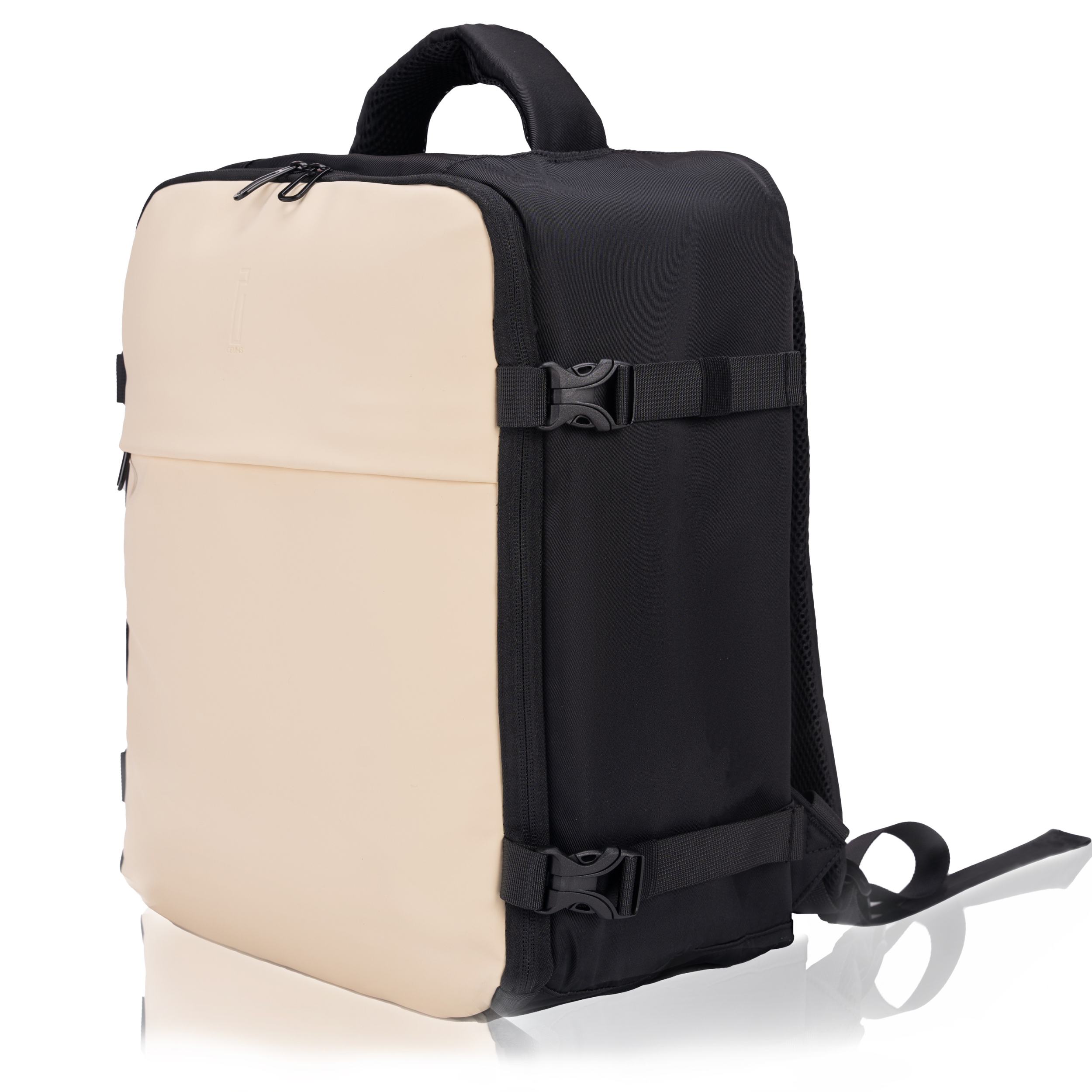 Sac à dos 40x30x20 CELIMS - Bagage à Main - Imperméable - Beige