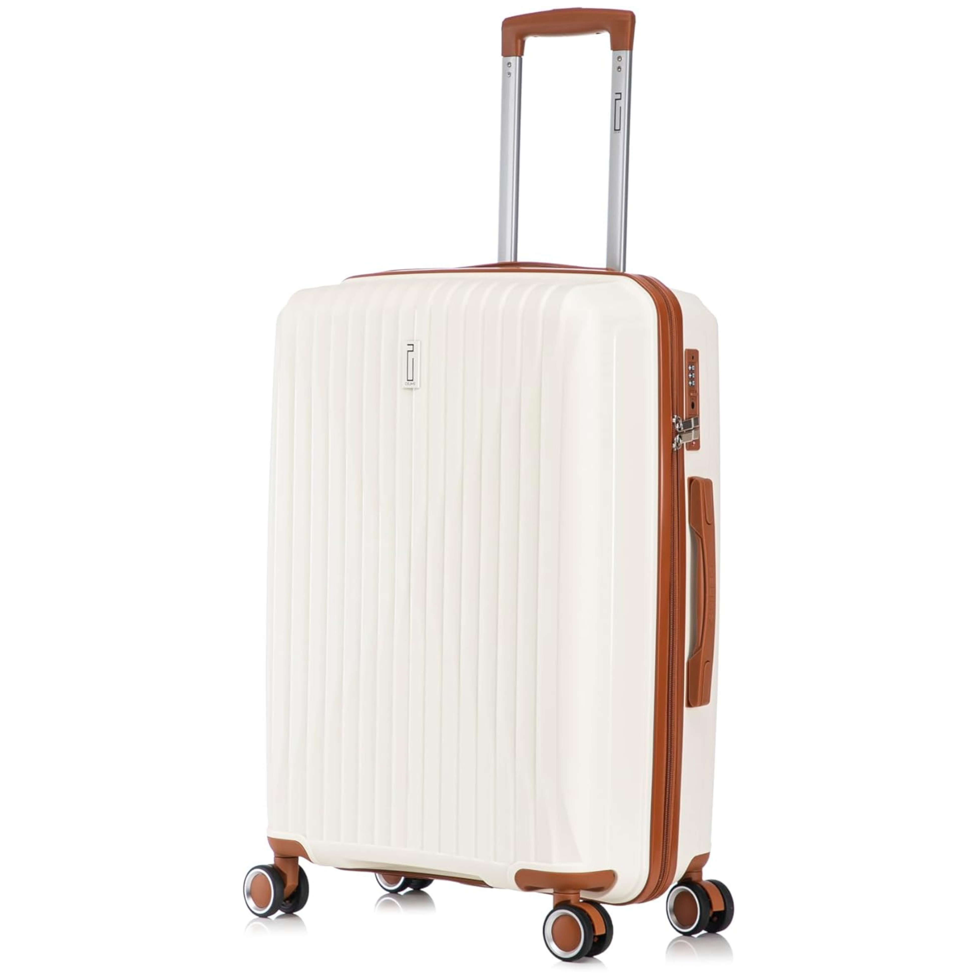 Valise Moyenne En Polypropylène | Valise 20 kg | 65x40x25 | Beige