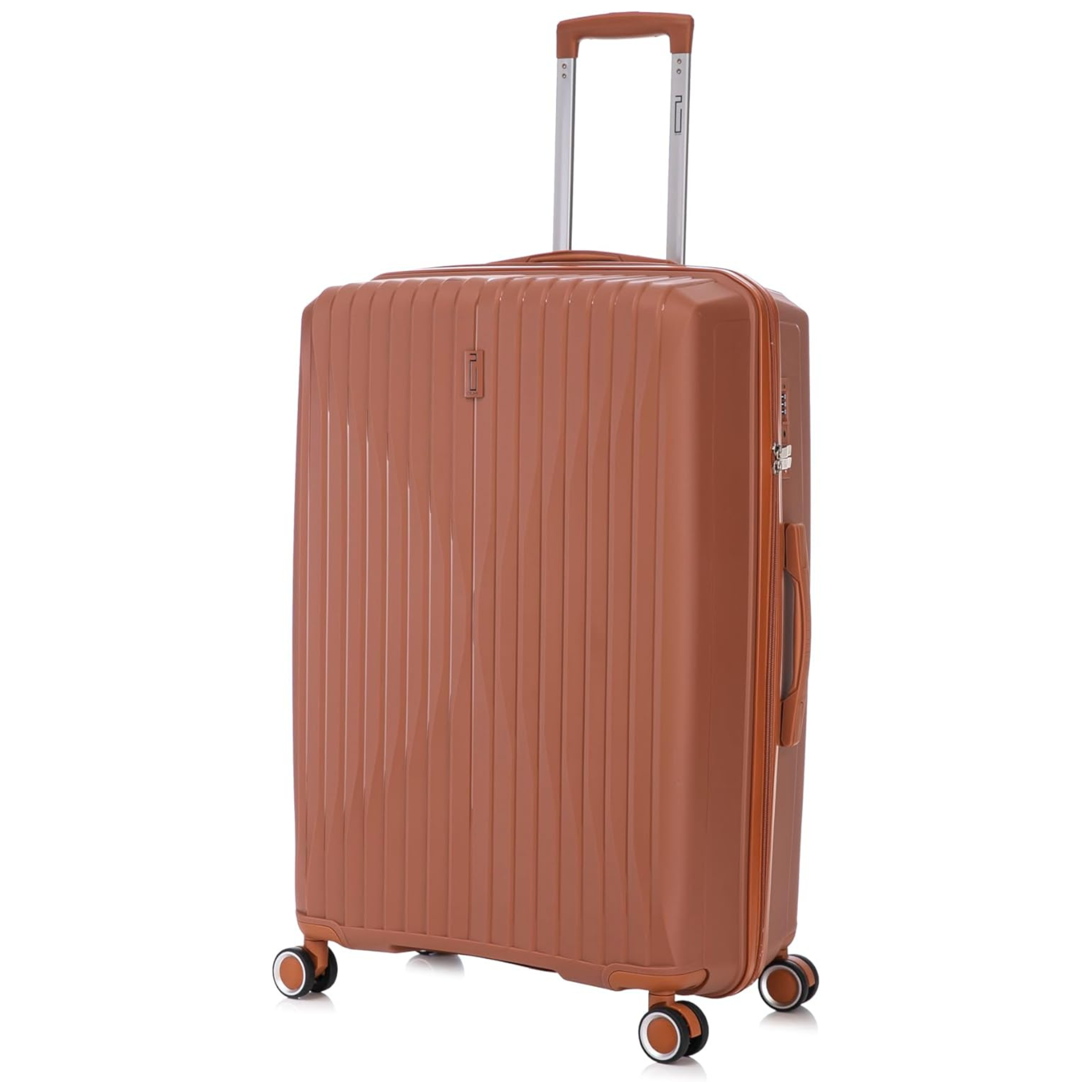 Valise Grande Taille En Polypropylène | Valise Soute 23 kg | 75x45x28 | Marron