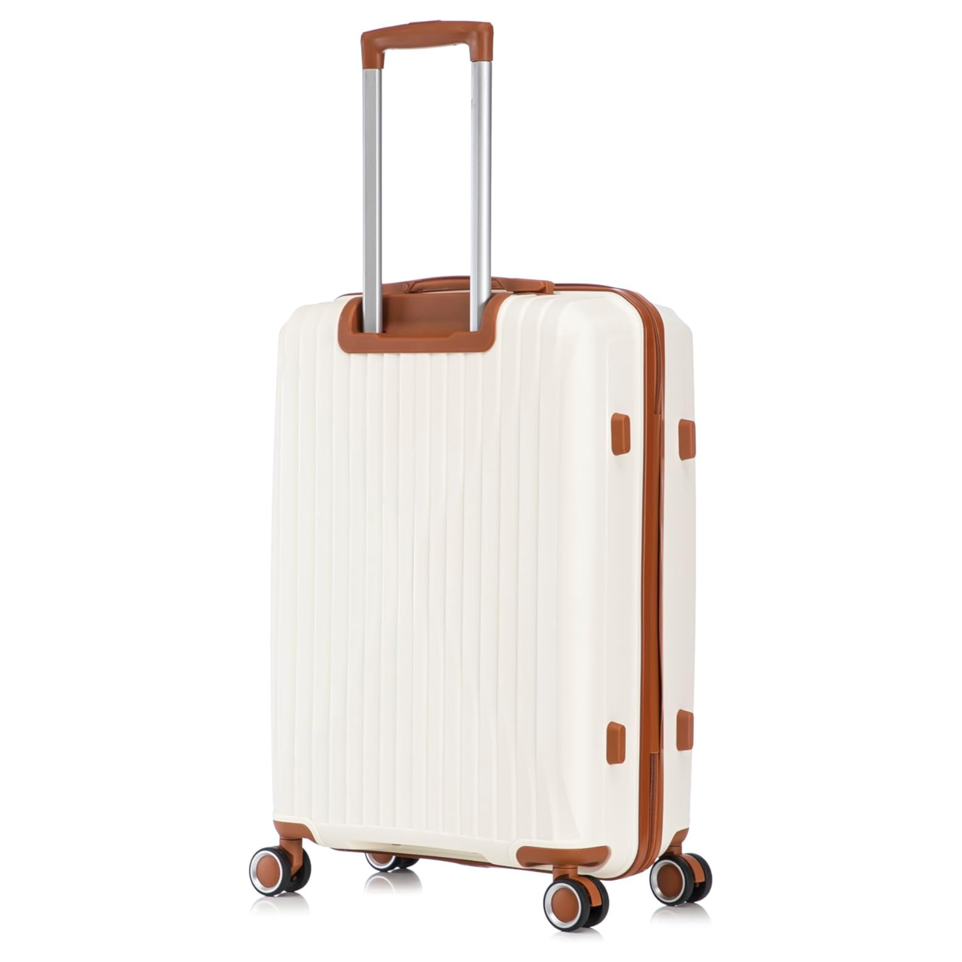 Valise Grande Taille En Polypropylène | Valise Soute 23 kg | 75x45x28 | Crème