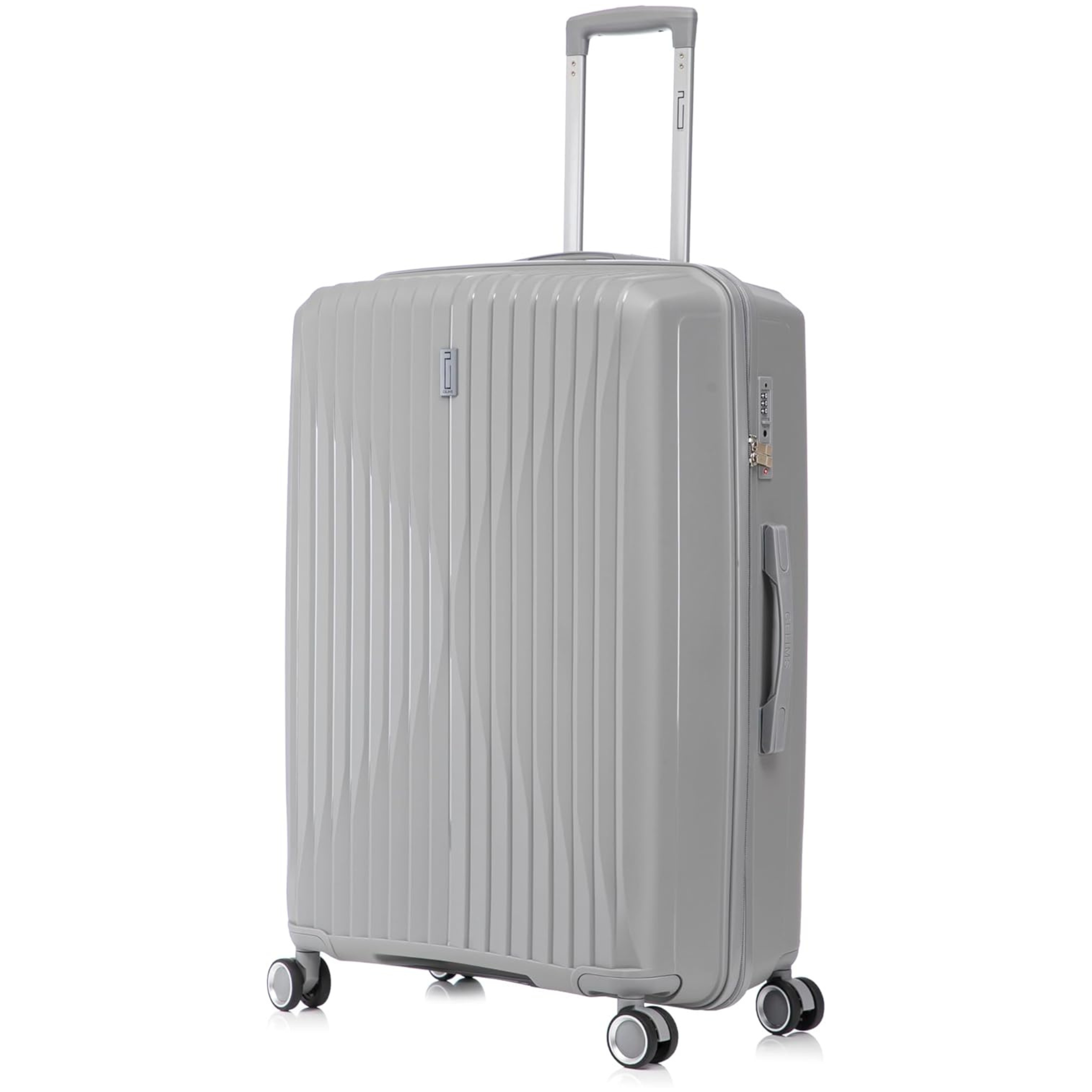 Valise Grande Taille En Polypropylène | Valise Soute 23 kg | 75x45x28 | Gris