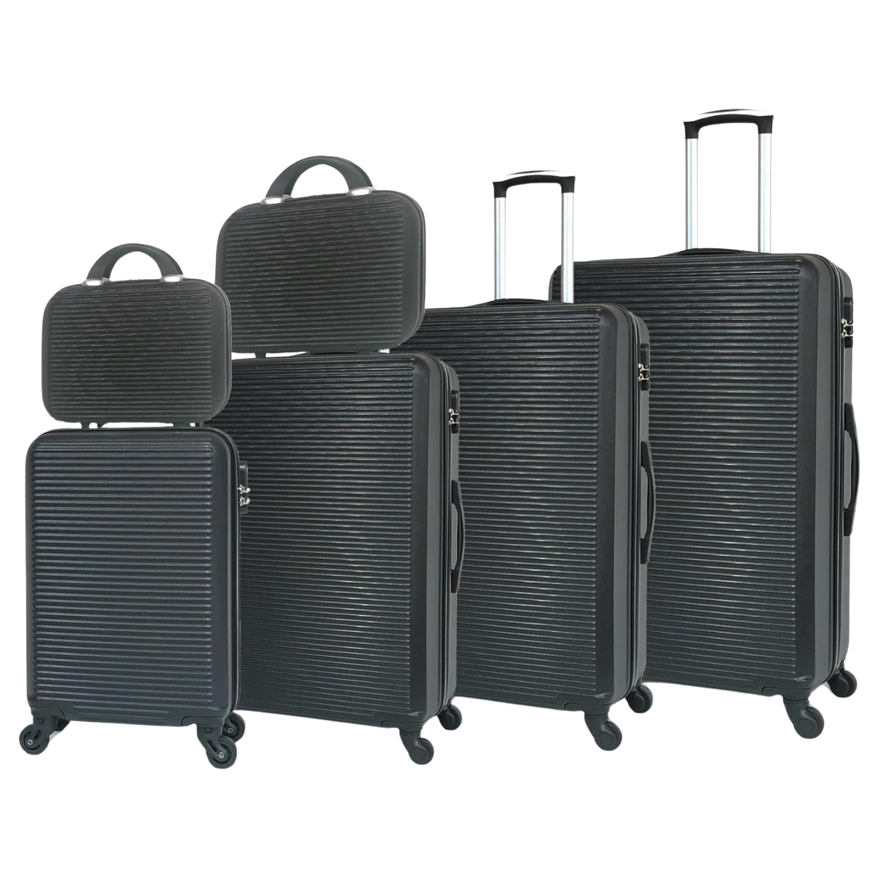 Set valises Week-End 6 pièces – 4 valises + 2 vanity