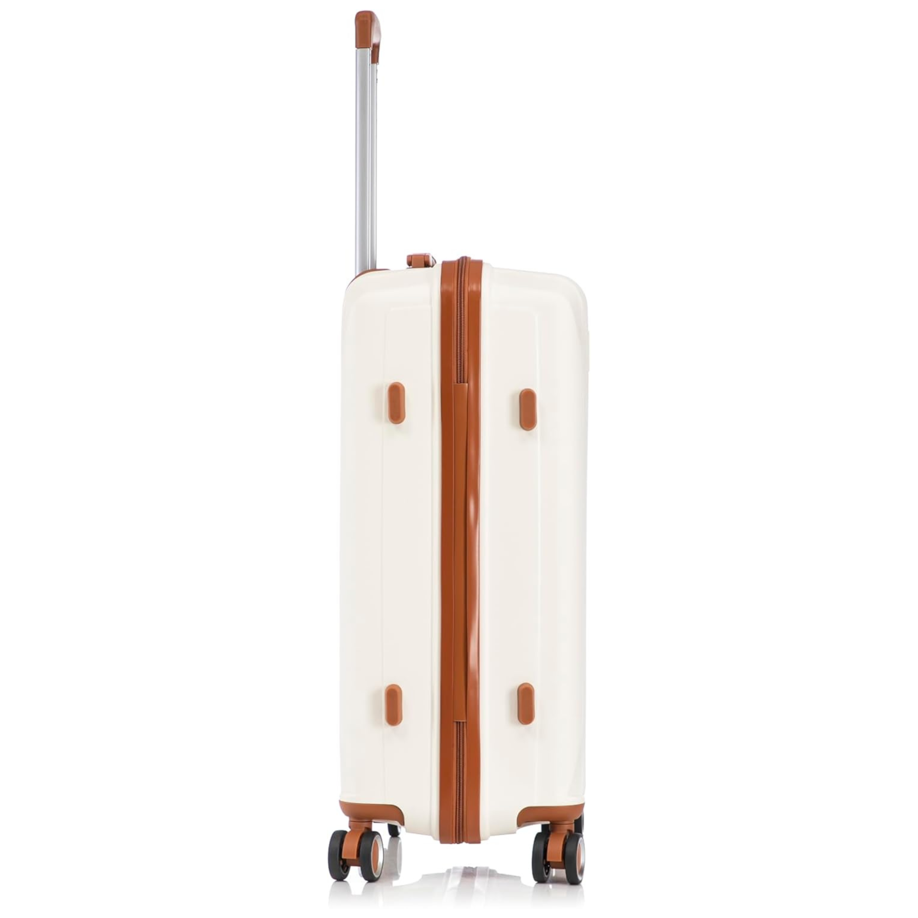 Valise Grande Taille En Polypropylène | Valise Soute 23 kg | 75x45x28 | Crème