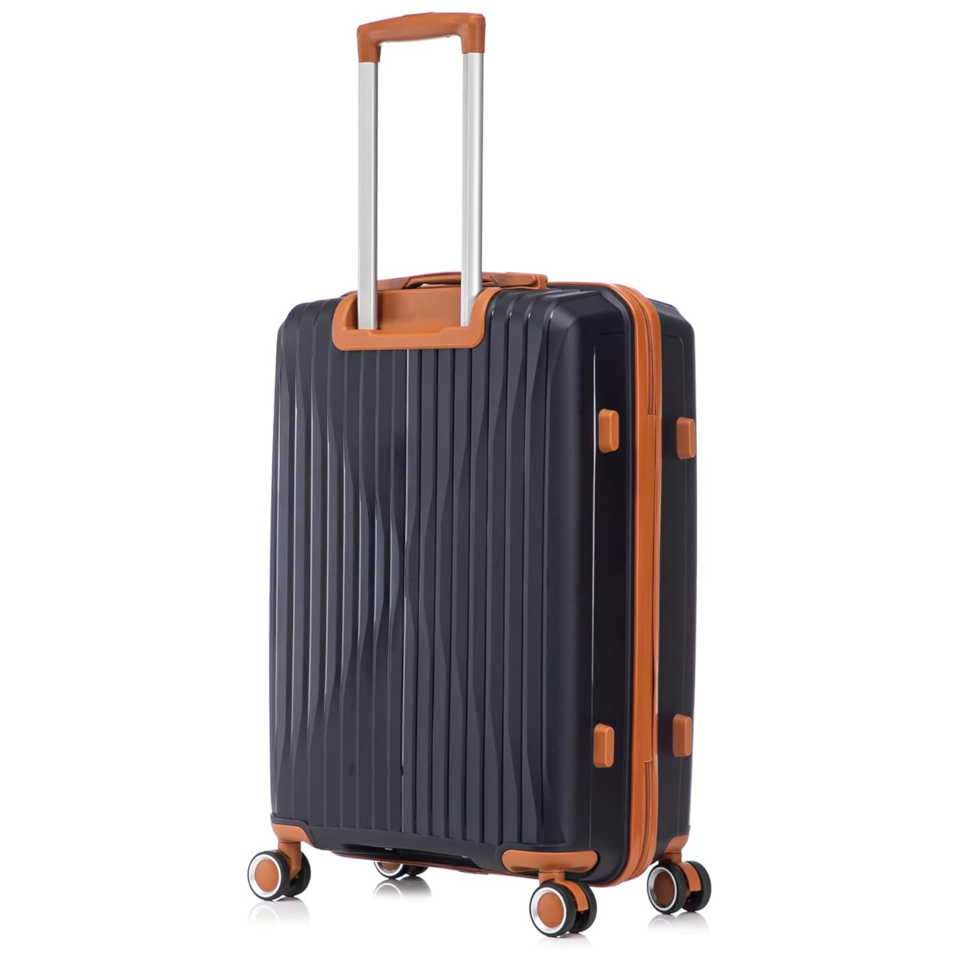 Set Valise 3 pièces En Polypropylène | Valise Cabine | Valise Moyenne | Valise Grande – Bleu Minuit