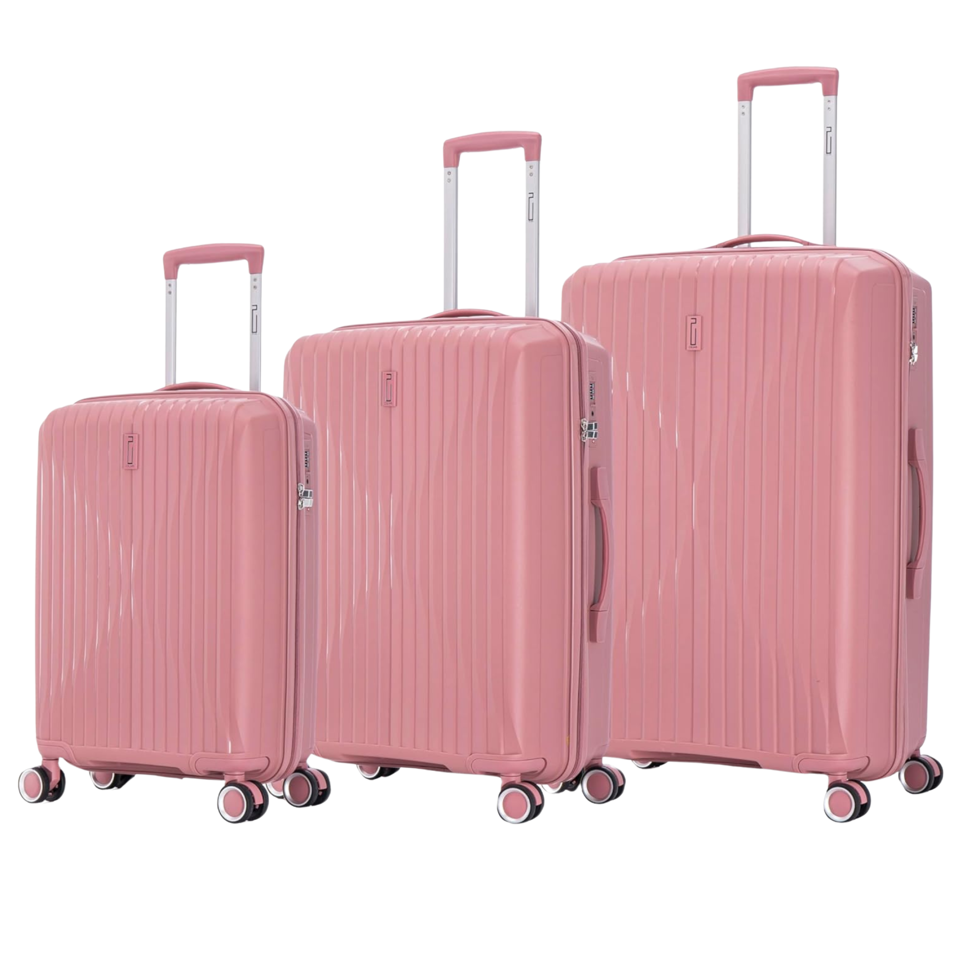 SET - Set 3 Valises - Polypropylène (XL-75cm) (L-65cm) (S-55cm)