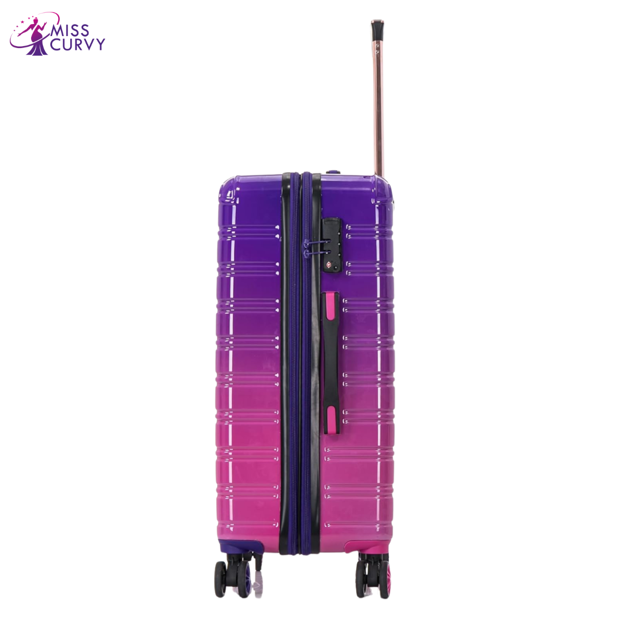 25” Medium Suitcase Polycarbonate | 20 kg Suitcase | Purple Gradient