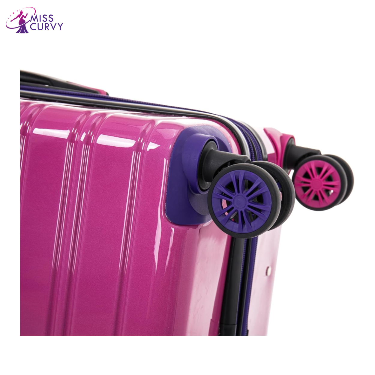 20” Carry-On Suitcase Polypropylene | Cabin Luggage | Purple Gradient