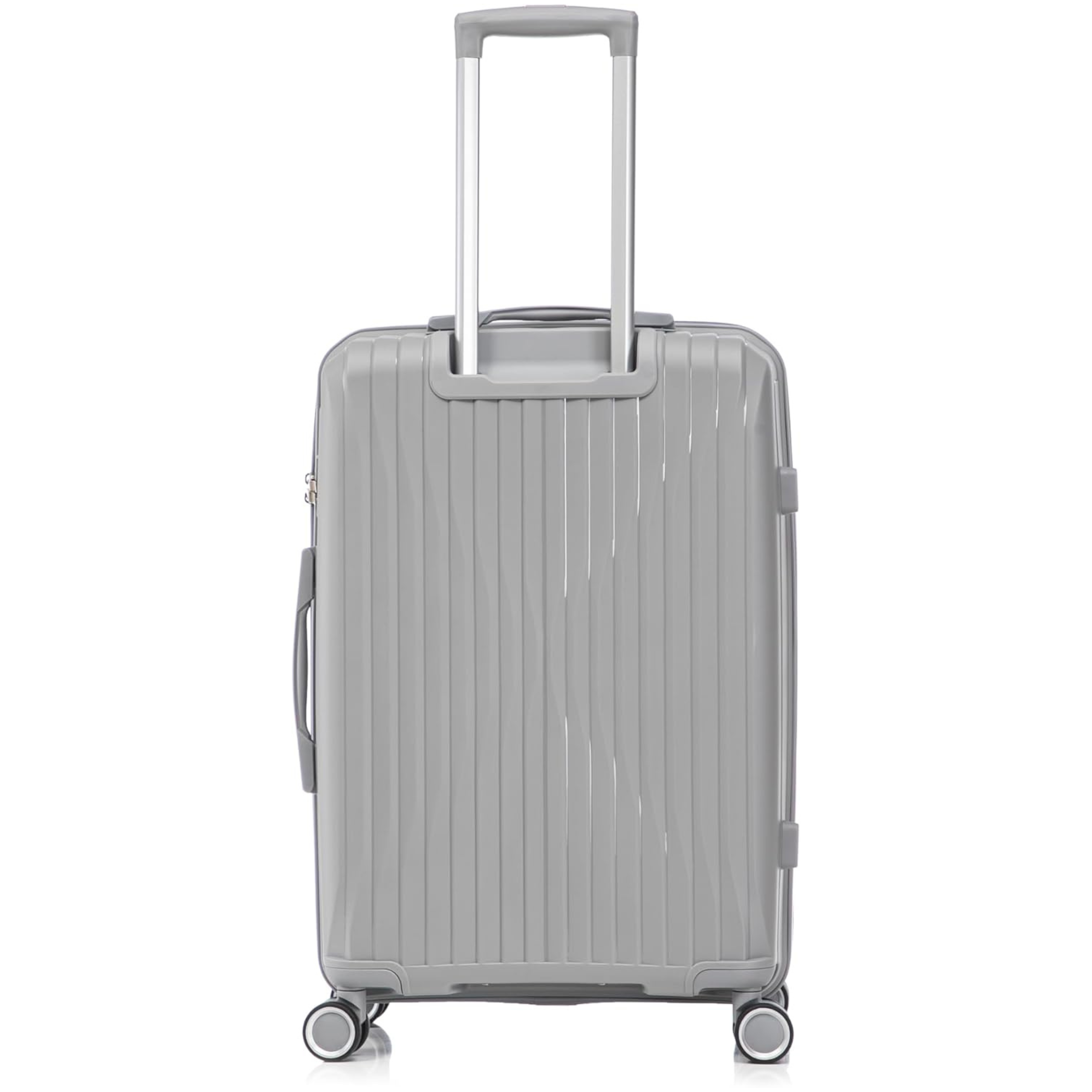 Set Valise 3 pièces En Polypropylène | Valise Cabine | Valise Moyenne | Valise Grande – Gris