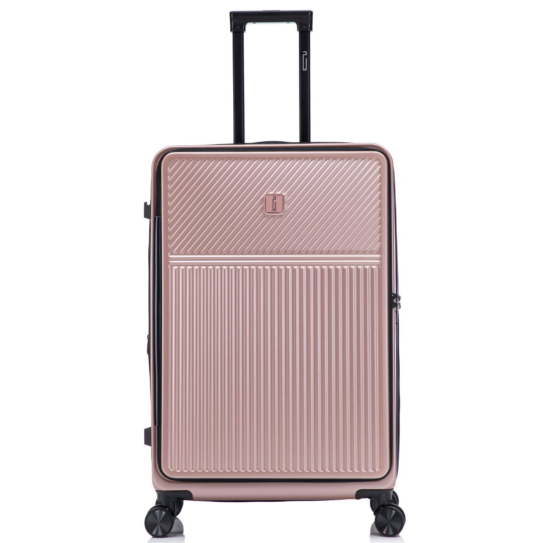 Set de 3 Valises ABS – Front Opening - Extensible & Serrure TSA (XL-75 cm / L-65 cm / S-56 cm)