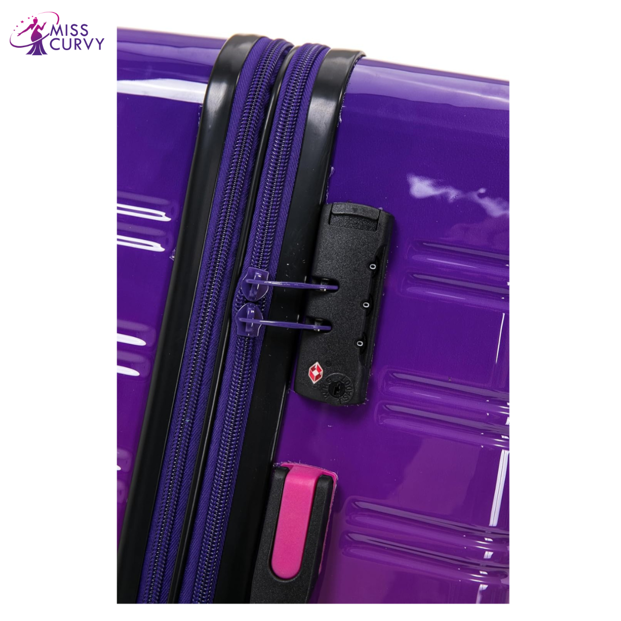 20” Carry-On Suitcase Polypropylene | Cabin Luggage | Purple Gradient