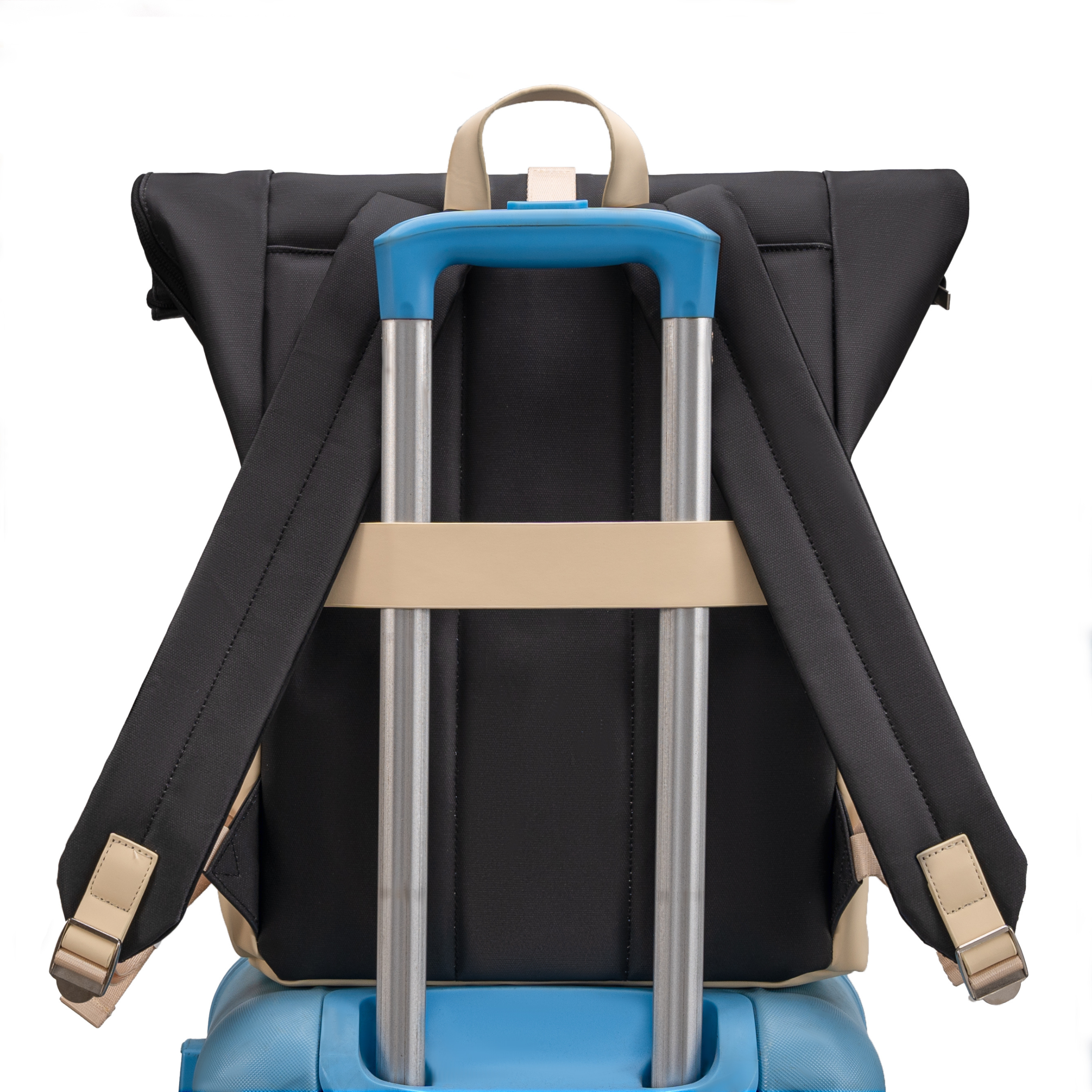 Pack Sac à dos Roll-Top CELIMS + Gourde Filtrante (Filtre Charbon) – Bagage à Main 45×36×20 cm