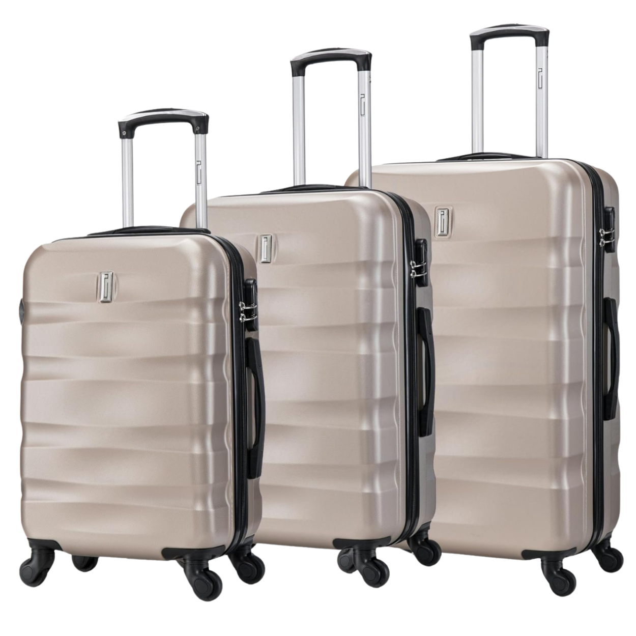Set valises 3 pièces AeroWave – cabine, moyenne, grande - Orange