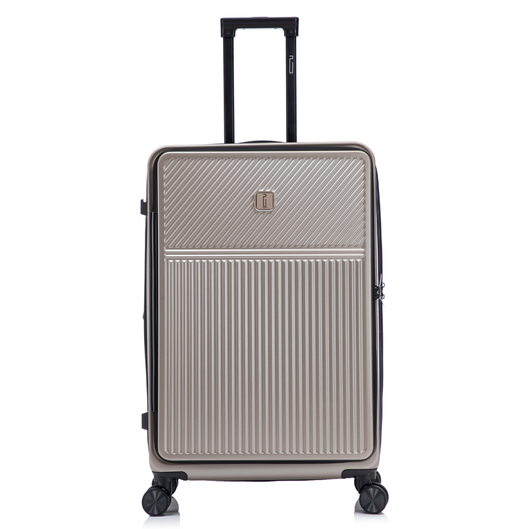 Set de 3 Valises ABS – Front Opening - Extensible & Serrure TSA (XL-75 cm / L-65 cm / S-56 cm)