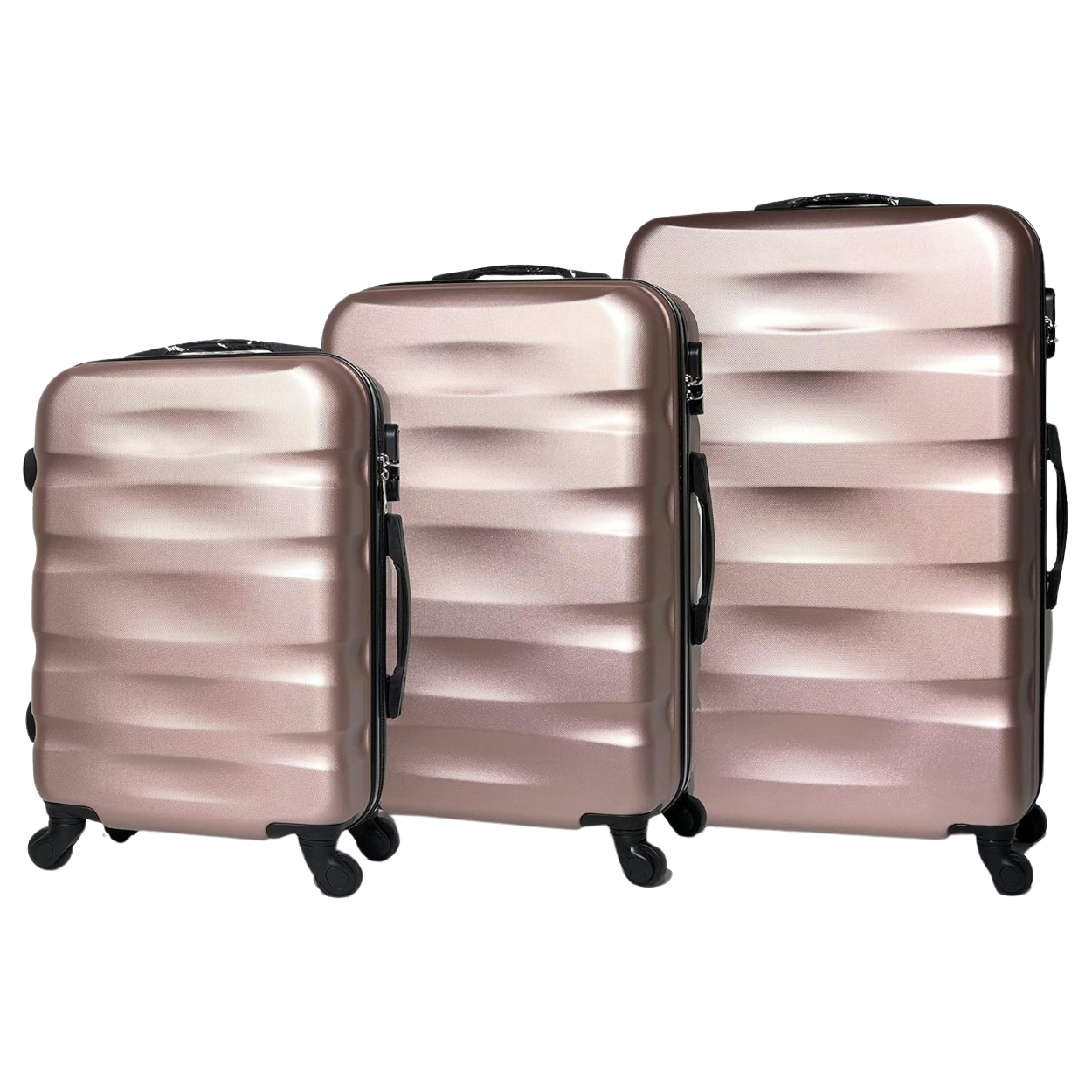 Set valises 3 pièces AeroWave – cabine, moyenne, grande - Orange