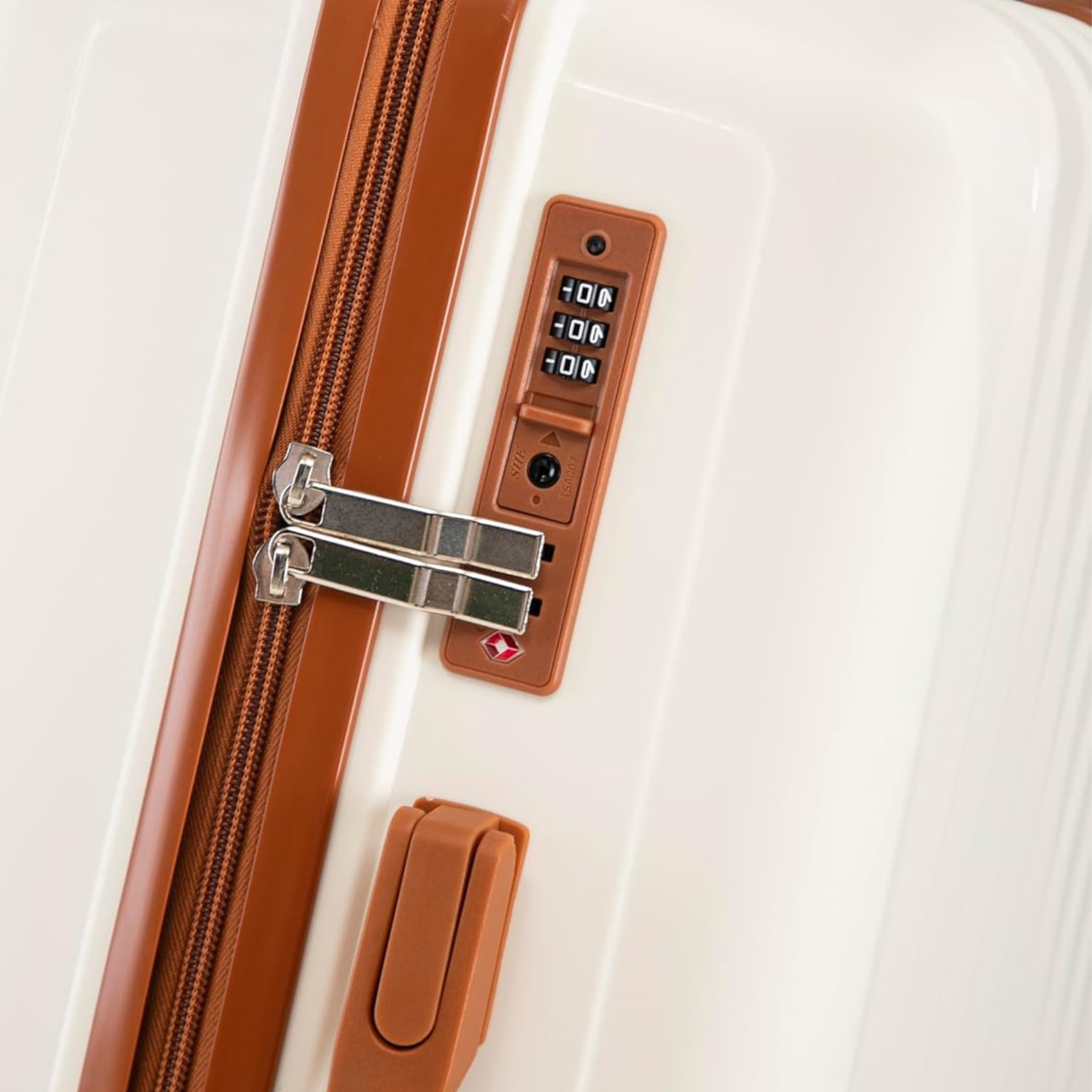 Valise Grande Taille En Polypropylène | Valise Soute 23 kg | 75x45x28 | Crème