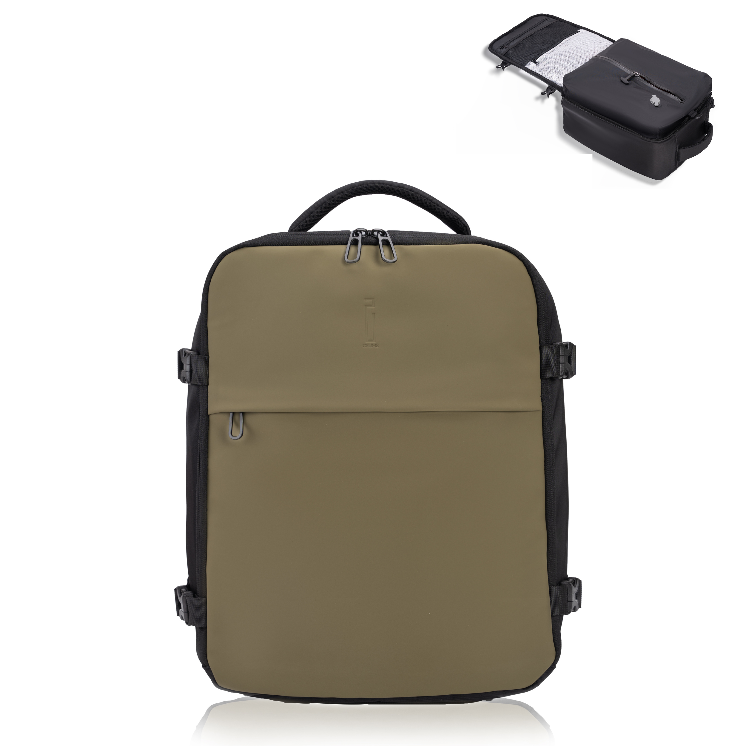 Sac à dos Sous Vide 40x30x20 CELIMS - Bagage à Main - Imperméable - Beige