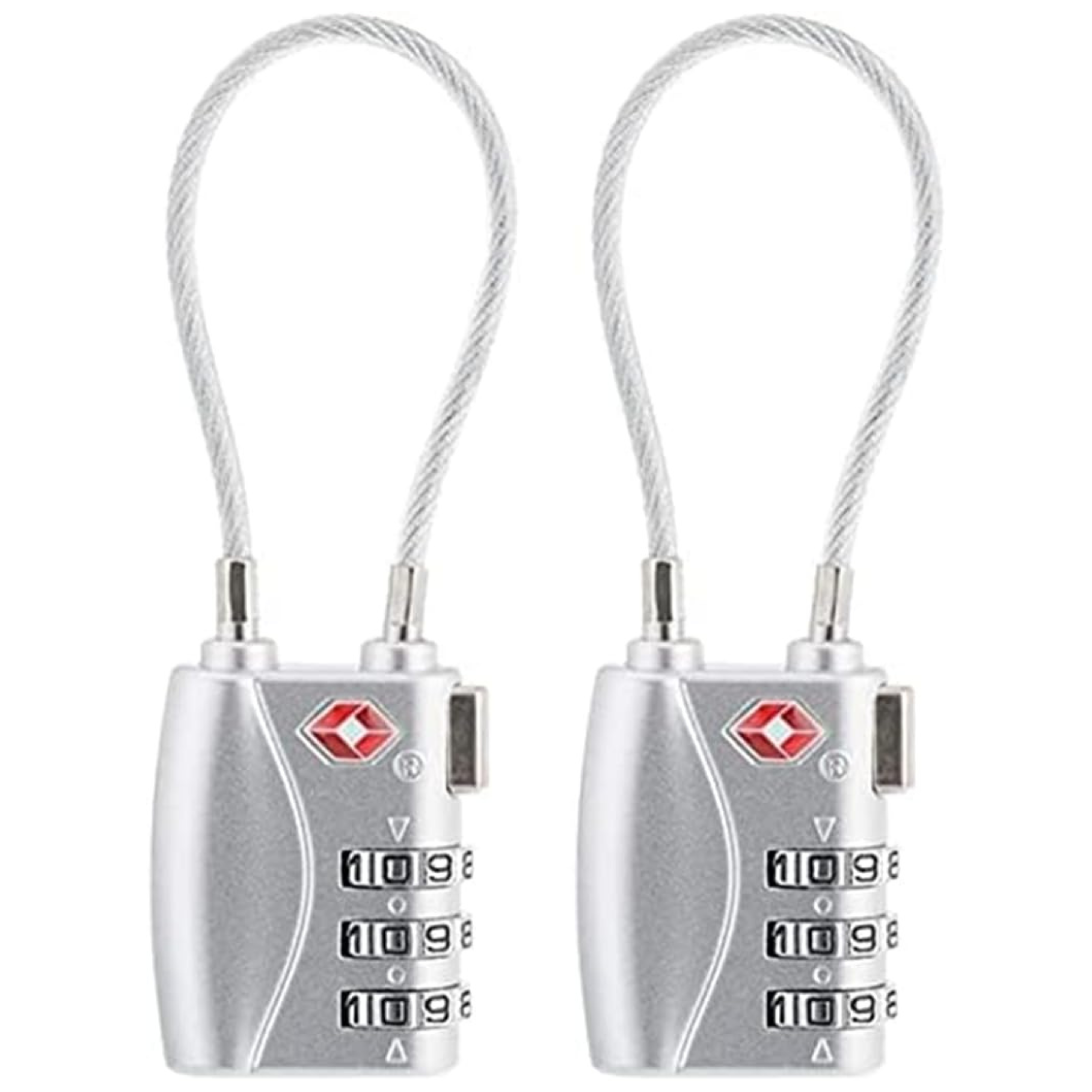 TSA Luggage Lock | Combination Lock | Suitcase Lock | Ideal Protection for Your Baggage | Grey