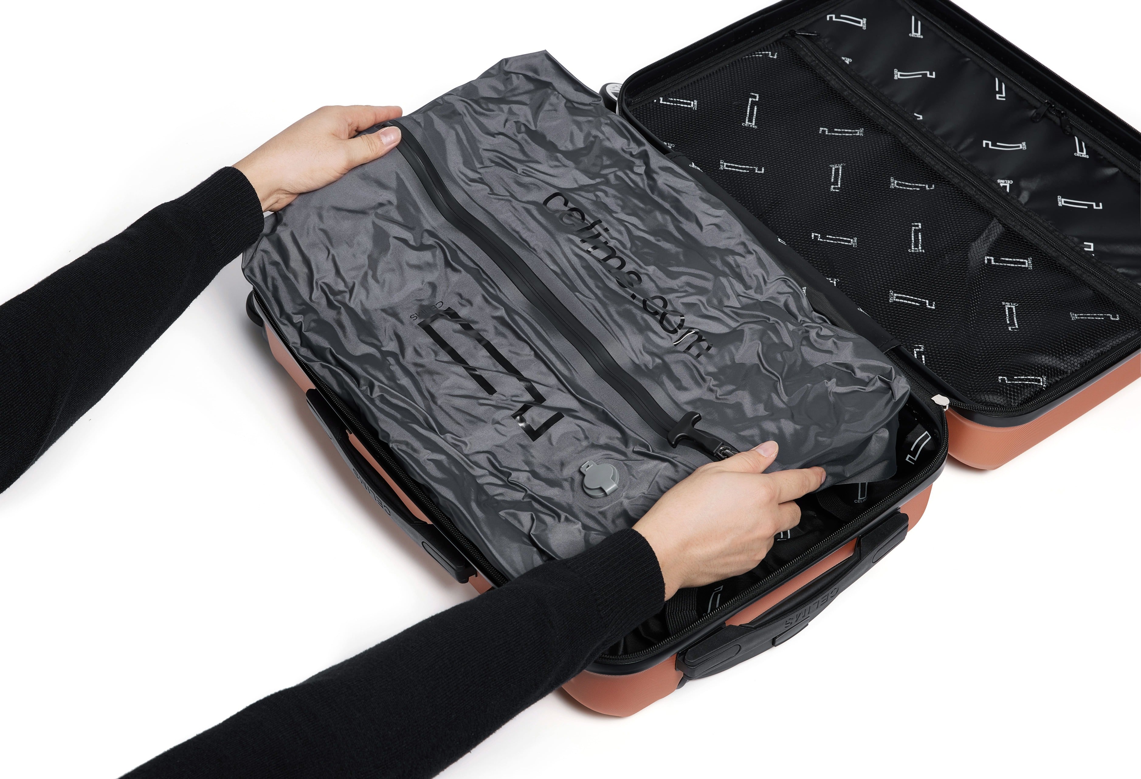 Sac de compression sous vide étanche 47×33×15 cm – Gain de place 70 %