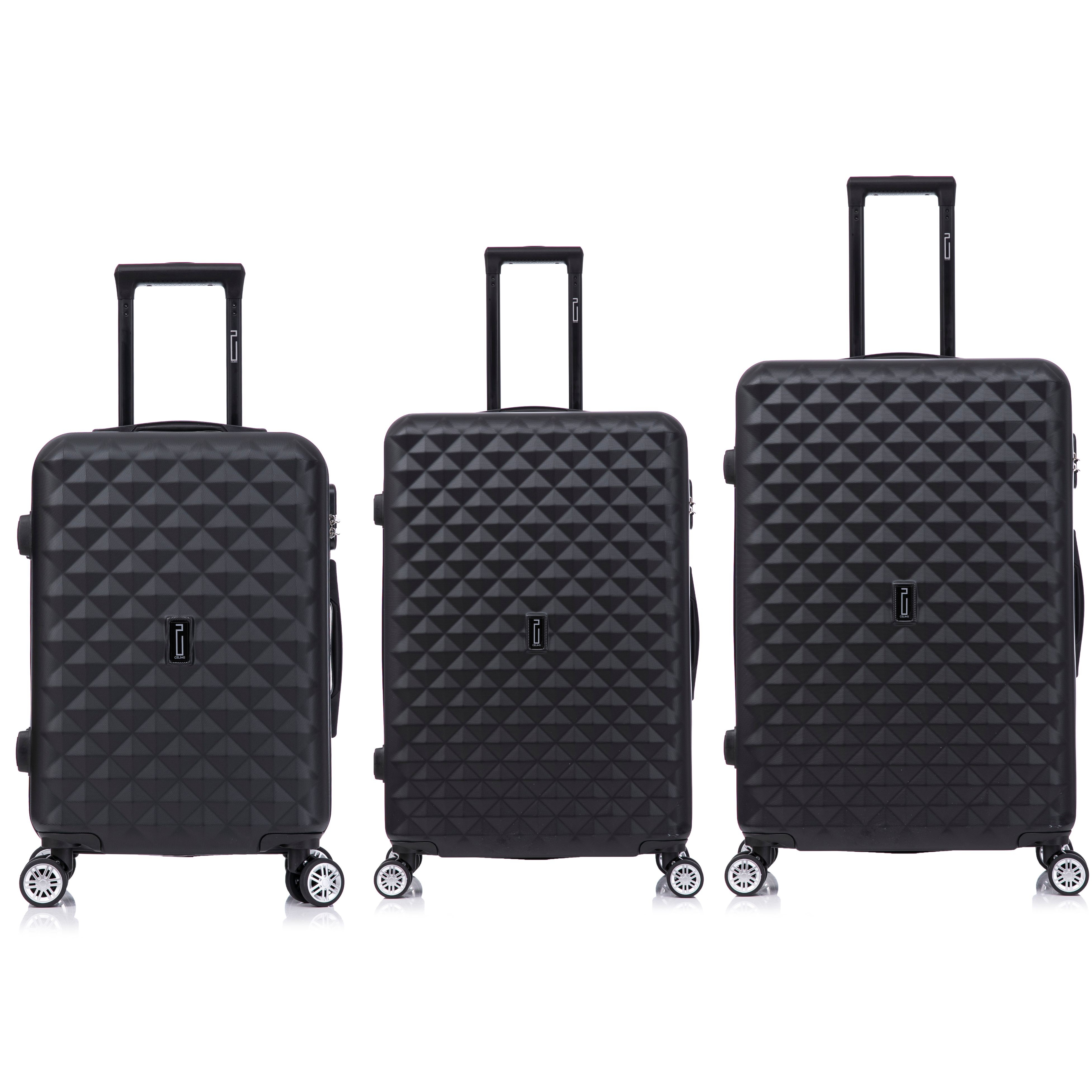 Set De Valise 3 pièces Urban | Valise Cabine | Valise Moyenne | Valise Grande – Noir