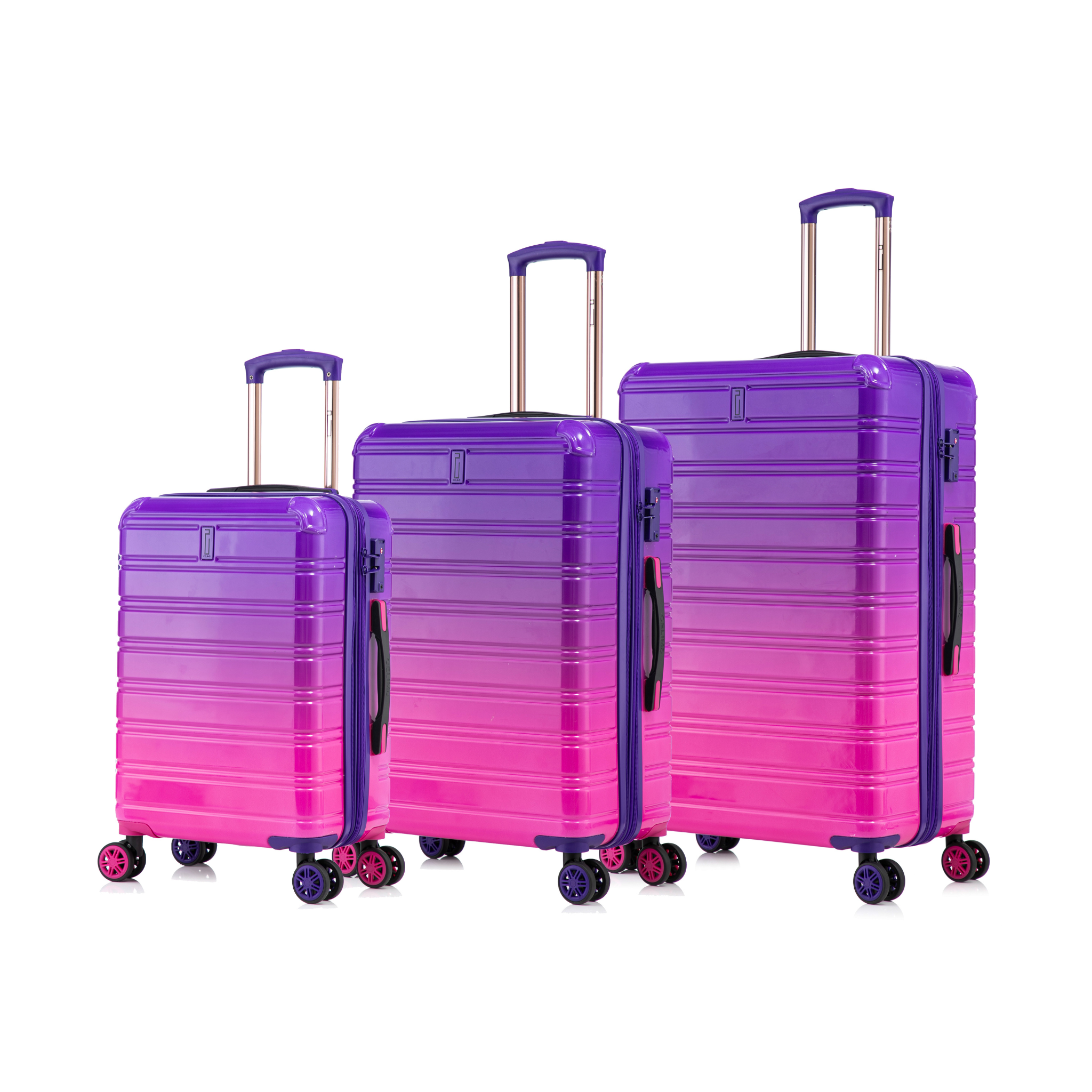 SET - Set 3 Valises - Polycarbonate (XL-75cm) (L-65cm) (S-55cm)
