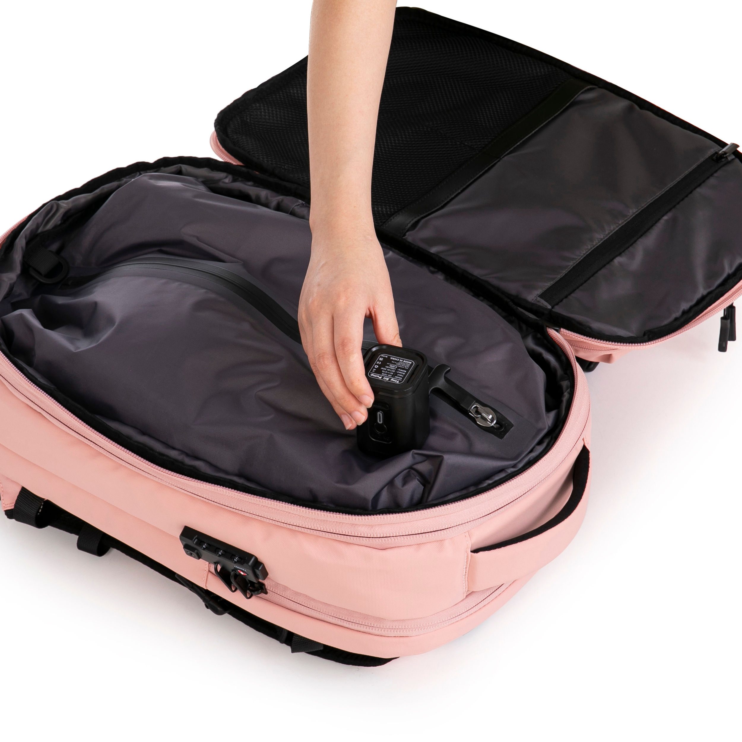 Sac à dos compressible V2 – Avec ou sans pompe, sac de compression inclus