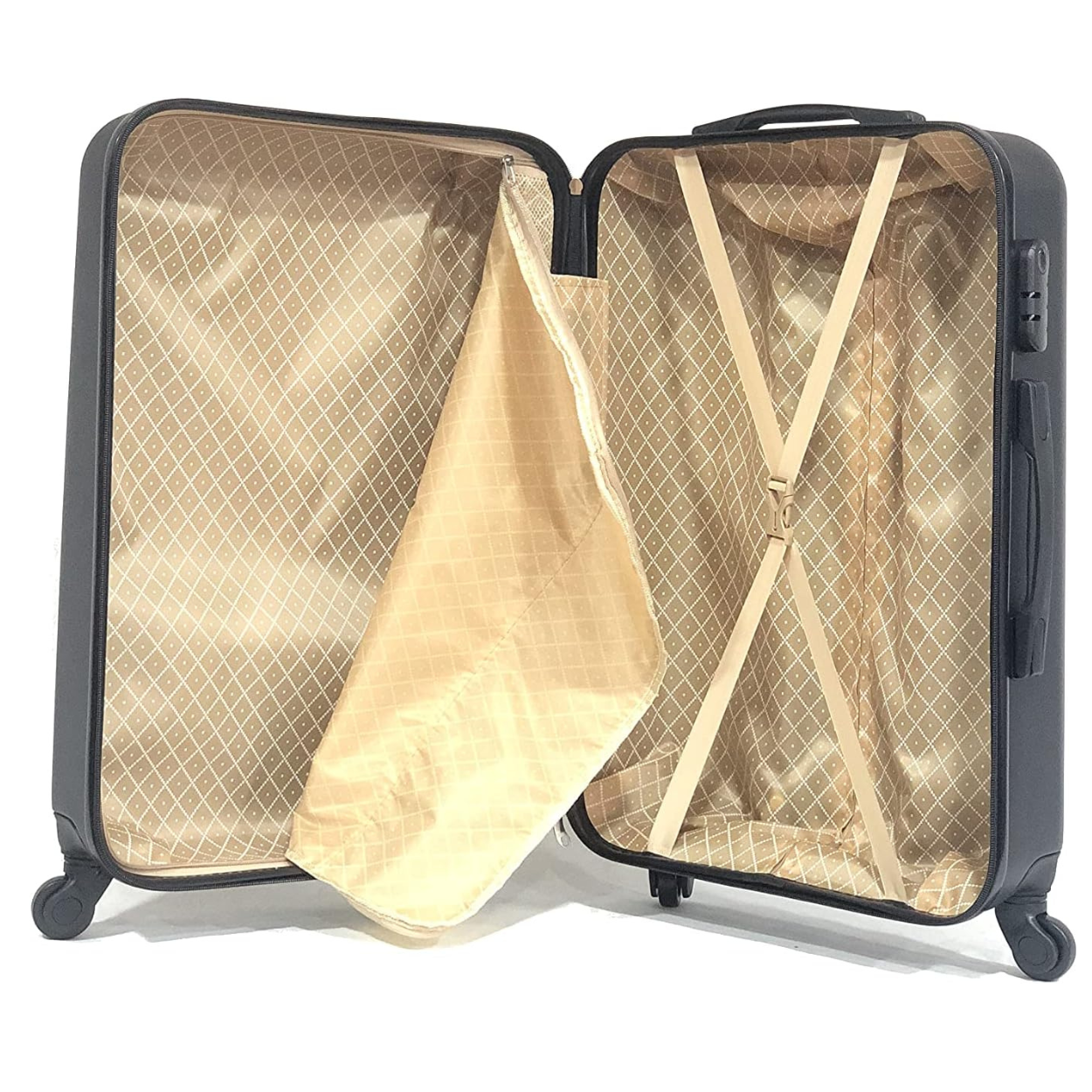 Valise Moyenne avec Vanity Urban | Valise Rigide | 65x40x25 | Noir - Celims France