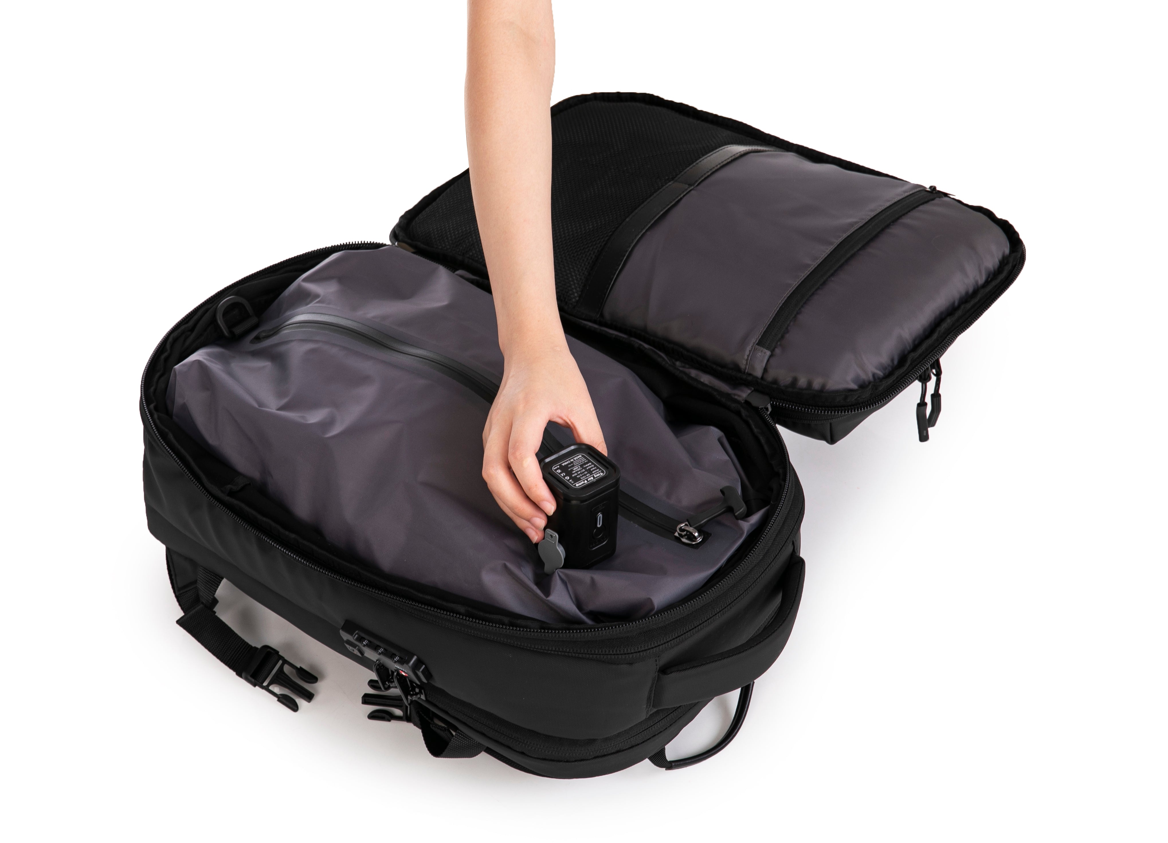 Sac à dos compressible V2 – Avec ou sans pompe, sac de compression inclus