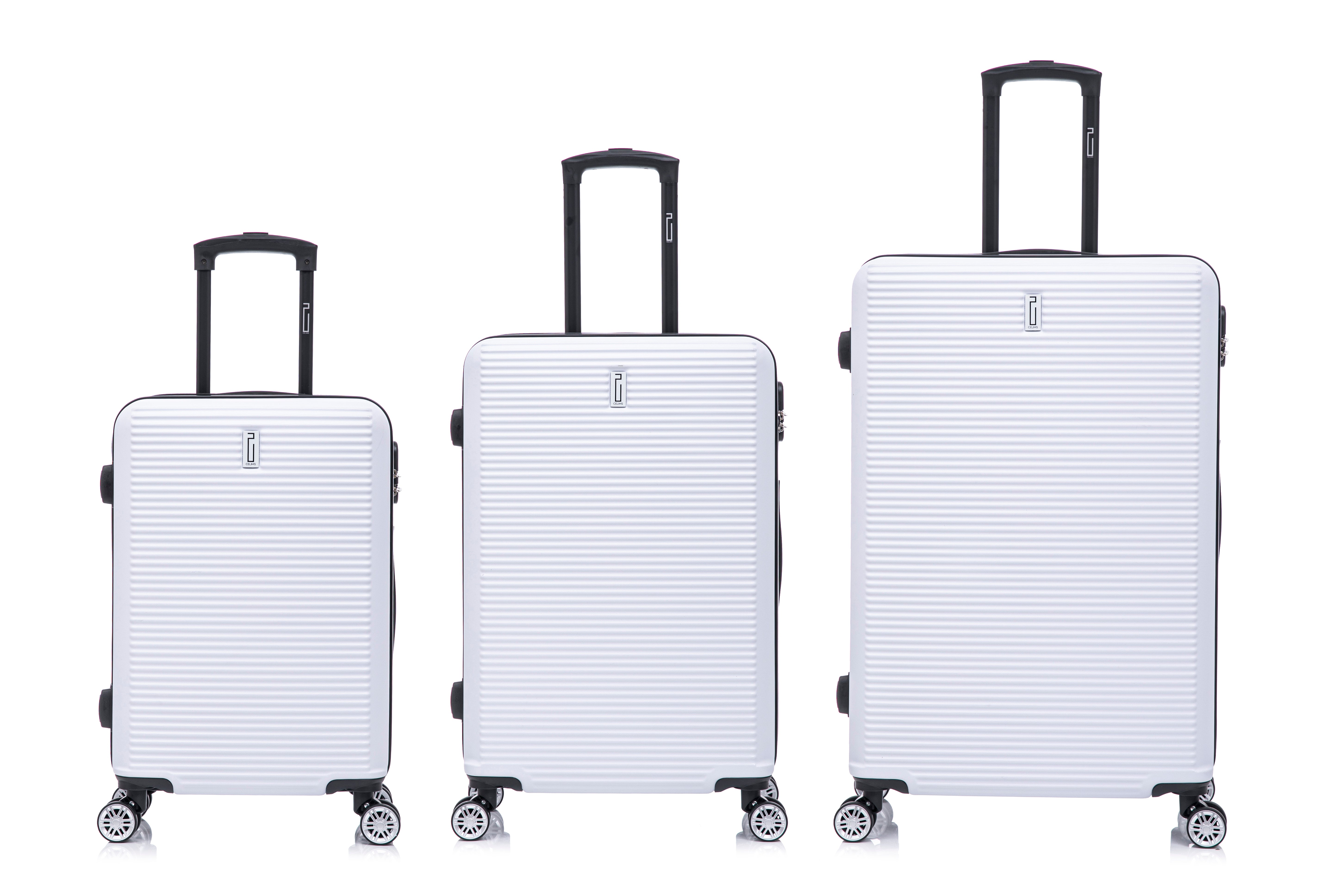 3-piece Weekend Suitcase Set - Cabin Suitcase | Medium Suitcase | Large Suitcase - Beige