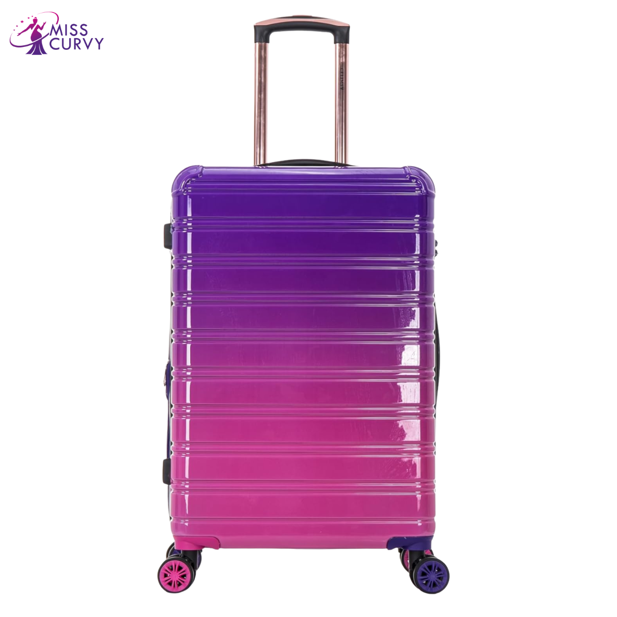 Medium Suitcase Polycarbonate | 20 kg Suitcase | 65x40x25 cm | Purple Gradient