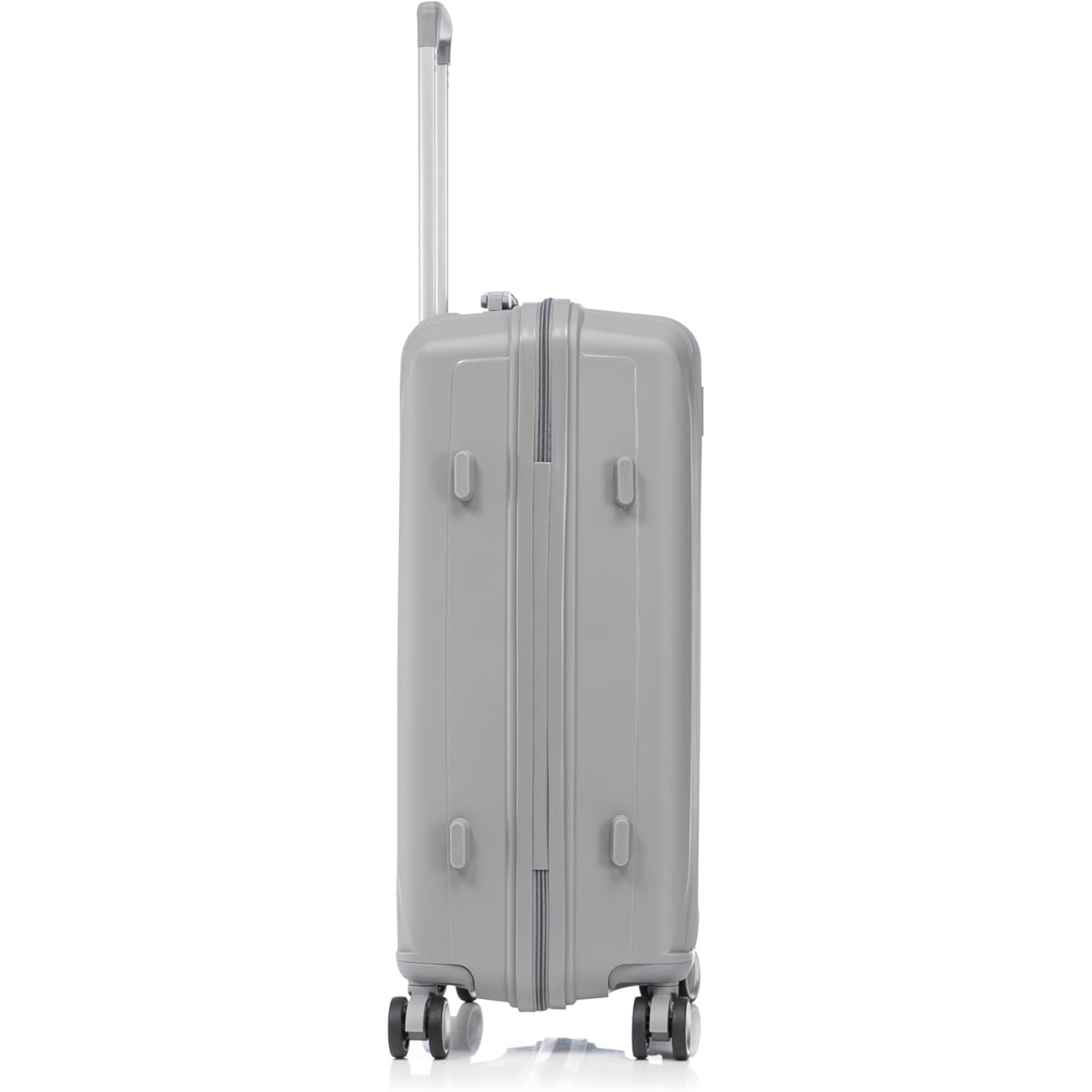 Set Valise 3 pièces En Polypropylène | Valise Cabine | Valise Moyenne | Valise Grande – Gris