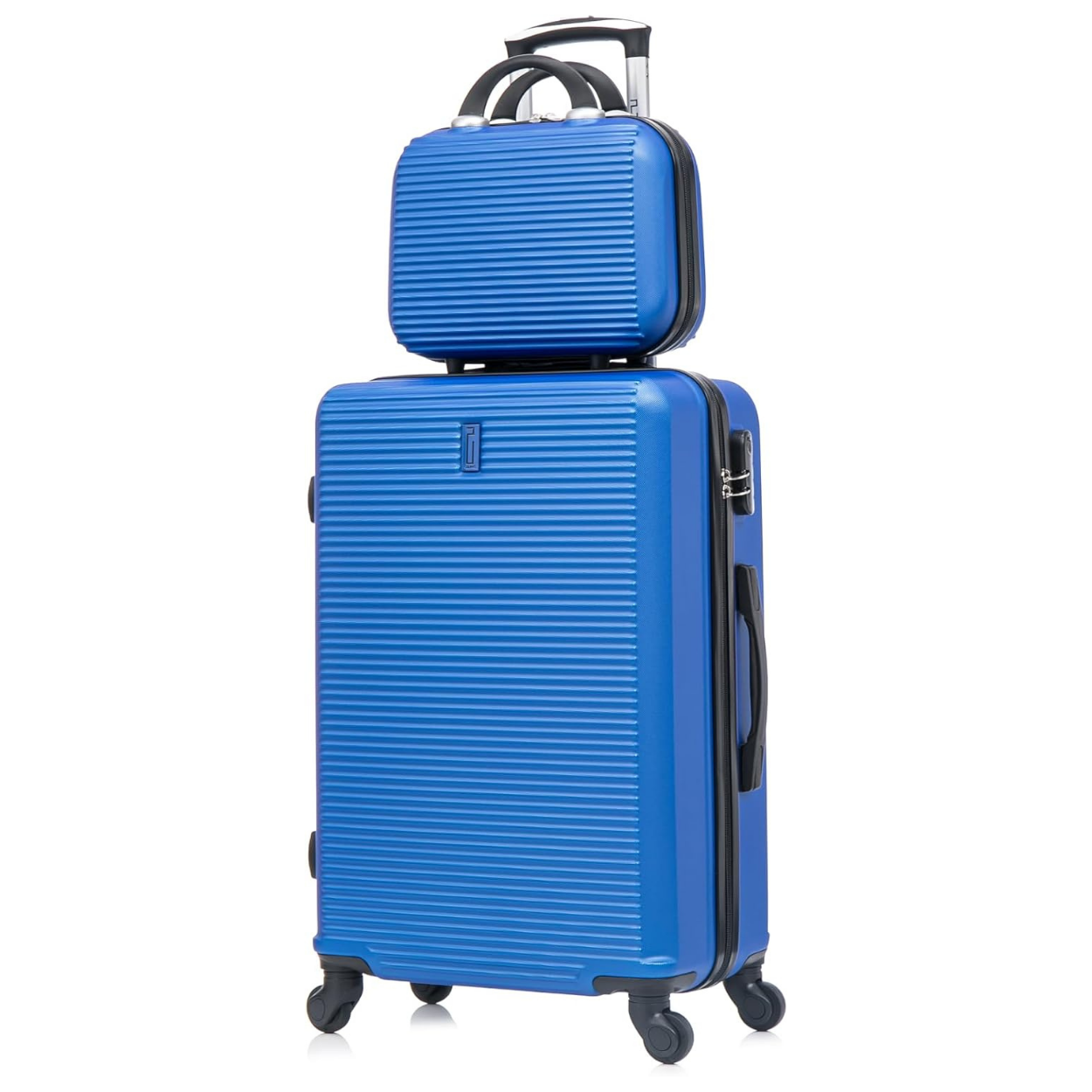Set De Valise 5 pièces Week-end | Valise Cabine | Valise Moyenne | Valise Grande | 2x Vanity – Bleu - Celims France