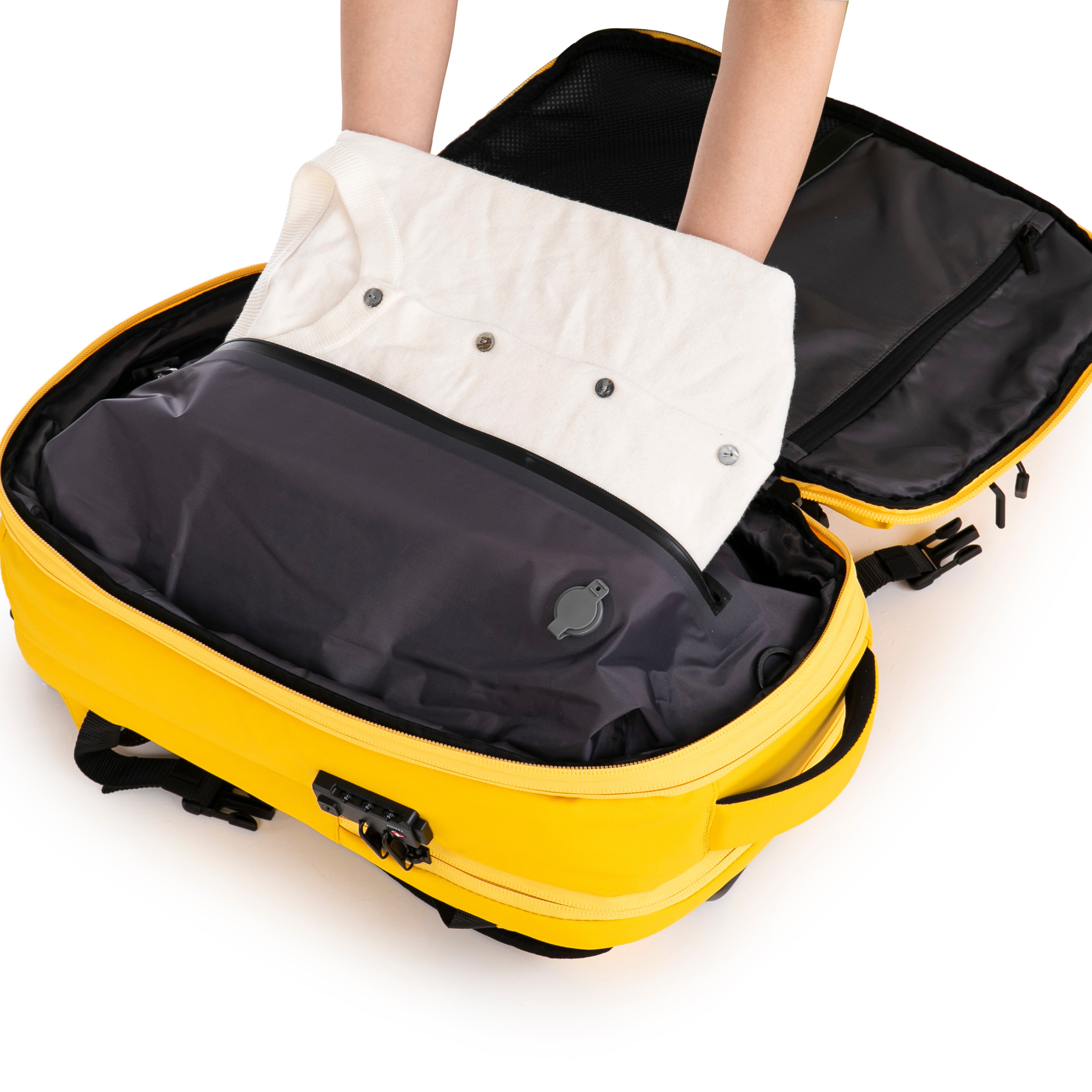 Sac à dos compressible V2 – Avec ou sans pompe, sac de compression inclus